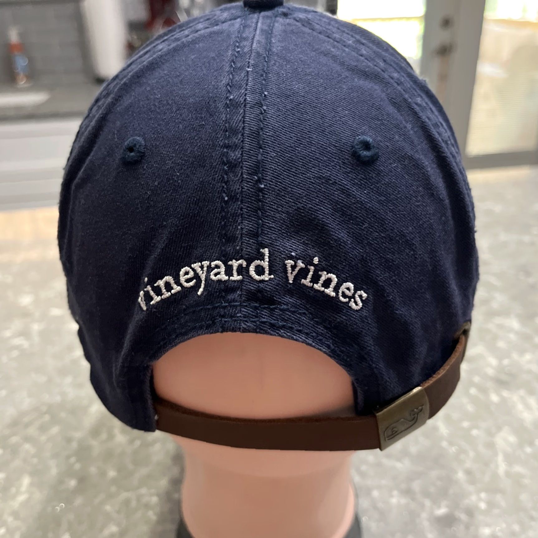 Vineyard Vines Vineyard Vines Strapback Hat Baseball Cap Men One Size Navy Blue Lacrosse Logo Cotton Dad Size ONE SIZE - 3 Thumbnail
