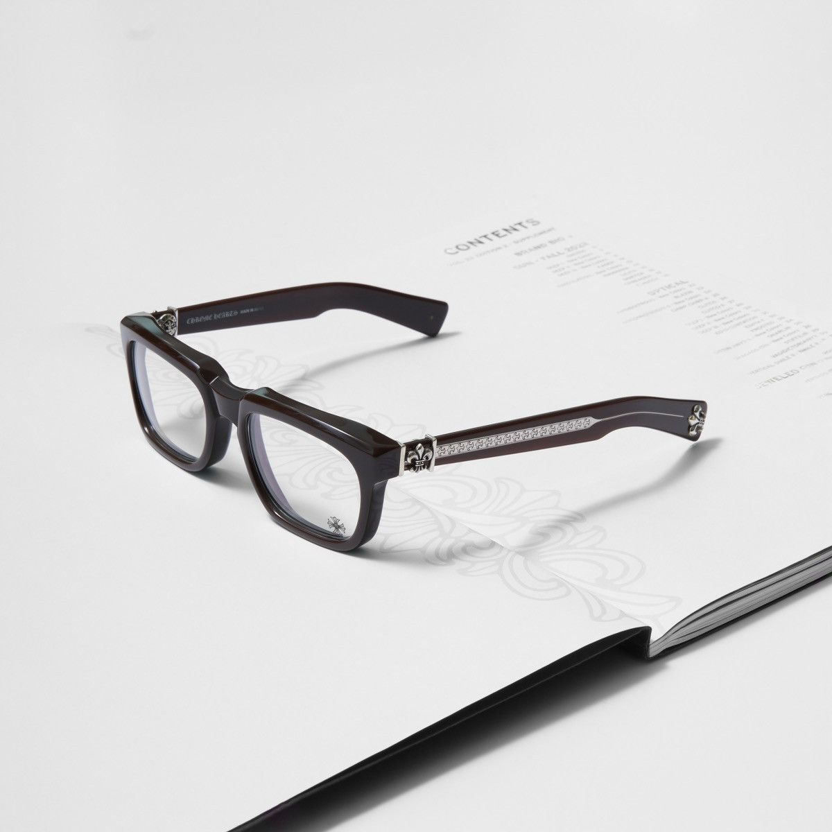 Chrome Hearts CHROME HEARTS SEE YOU IN TEA CLASSIC BROWN GLASSES Size ONE SIZE - 1 Thumbnail
