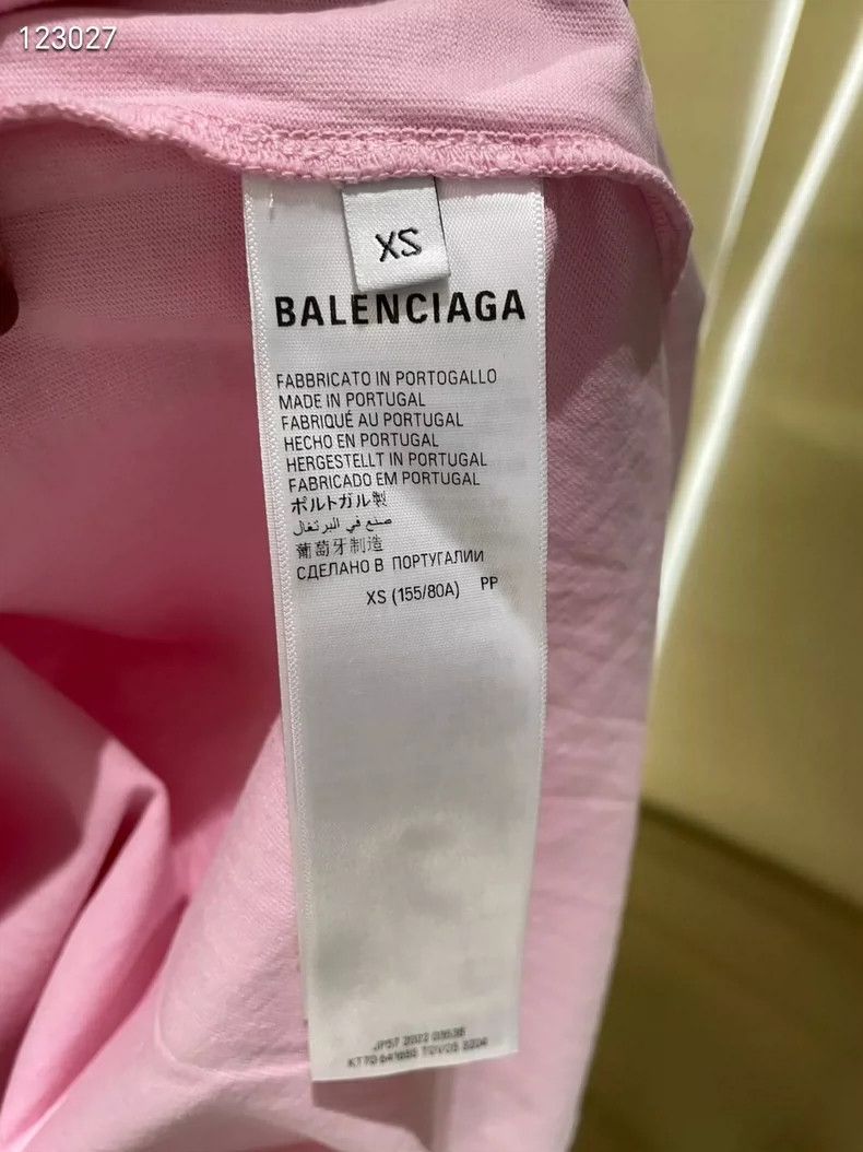 Balenciaga Balenciaga Pink front and back letter blurred shadow washe Size US XS / EU 42 / 0 - 4 Thumbnail