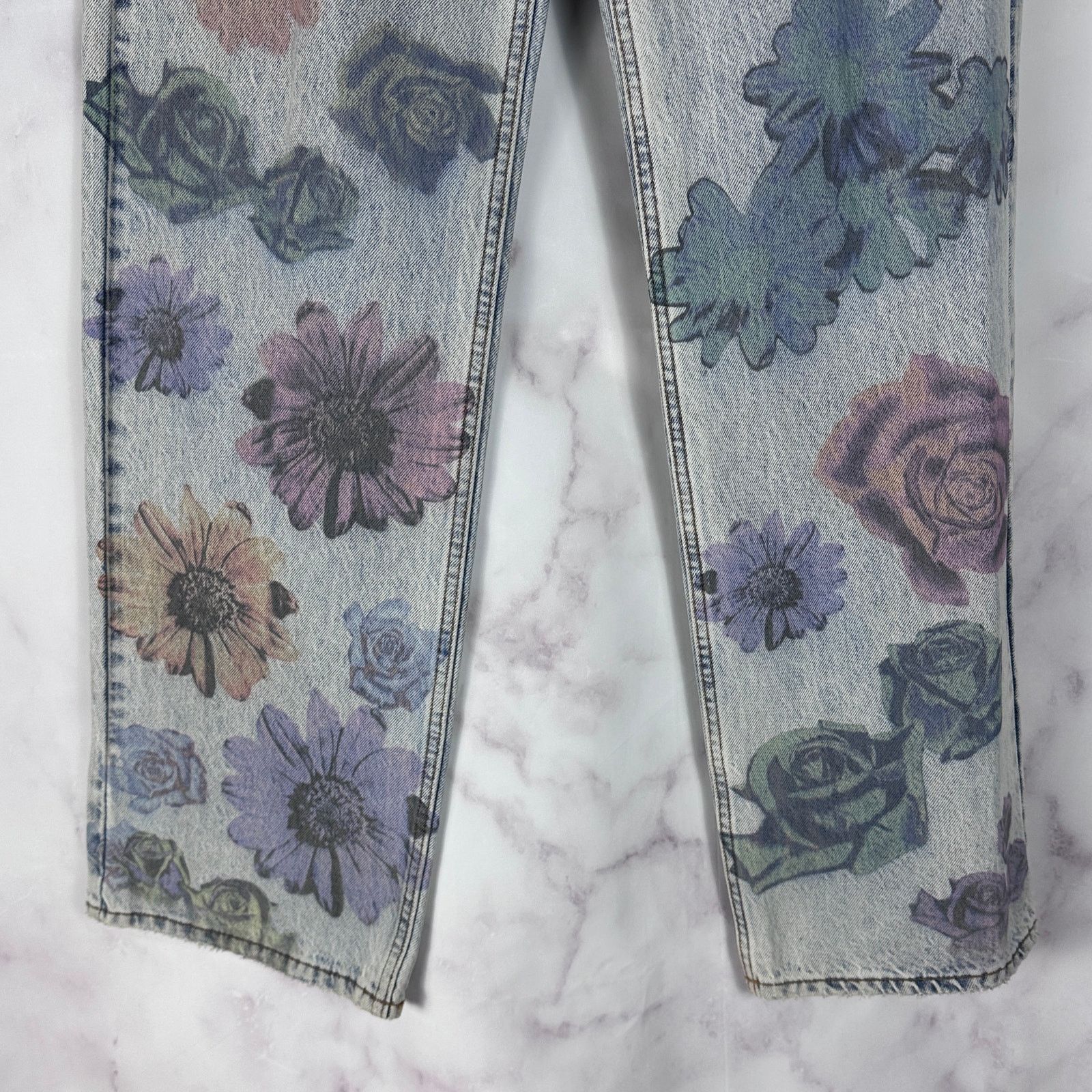 Ksubi Low Rider Cyberflora Denim Size US 28 / EU 44 - 4 Thumbnail