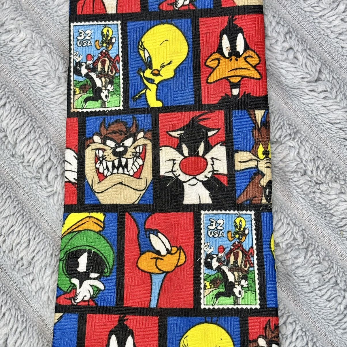 Other Looney Tunes Tie Stamp Collection retro VTG 1997 Size ONE SIZE - 6 Thumbnail