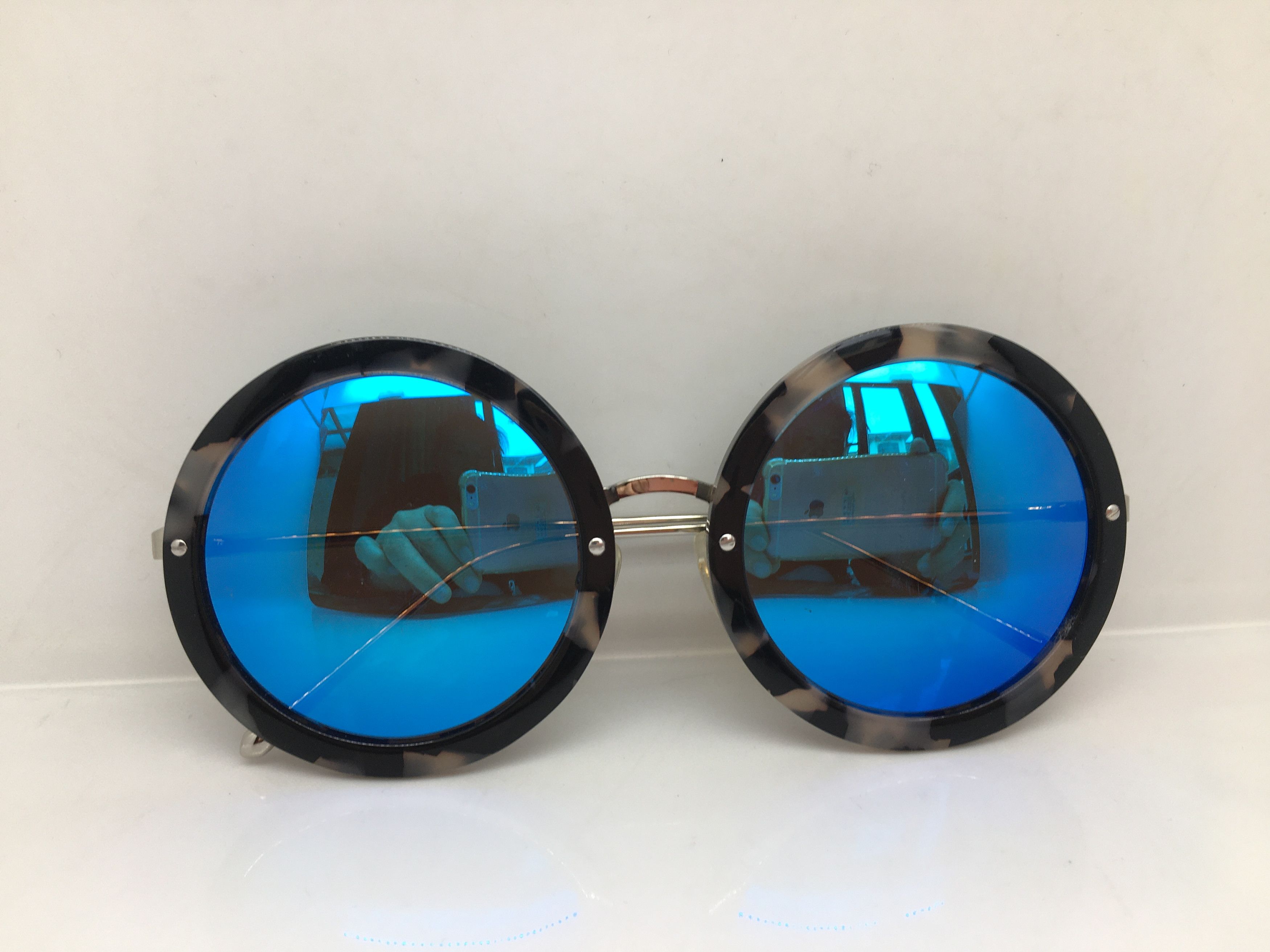 Other Silver Oversize Round Sunglasses Frame PREPPY Size ONE SIZE - 5 Thumbnail