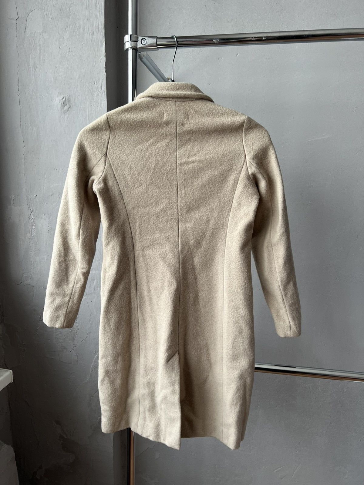 Falcone FALCONERI MADE IN ITALY CREAM WOMEN WOOL LUXURY COAT SIZE XS Size XS / US 0-2 / IT 36-38 - 17 Thumbnail