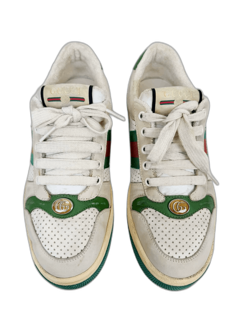 Gucci Sneakers Size 37.5 with Green Accent-2505