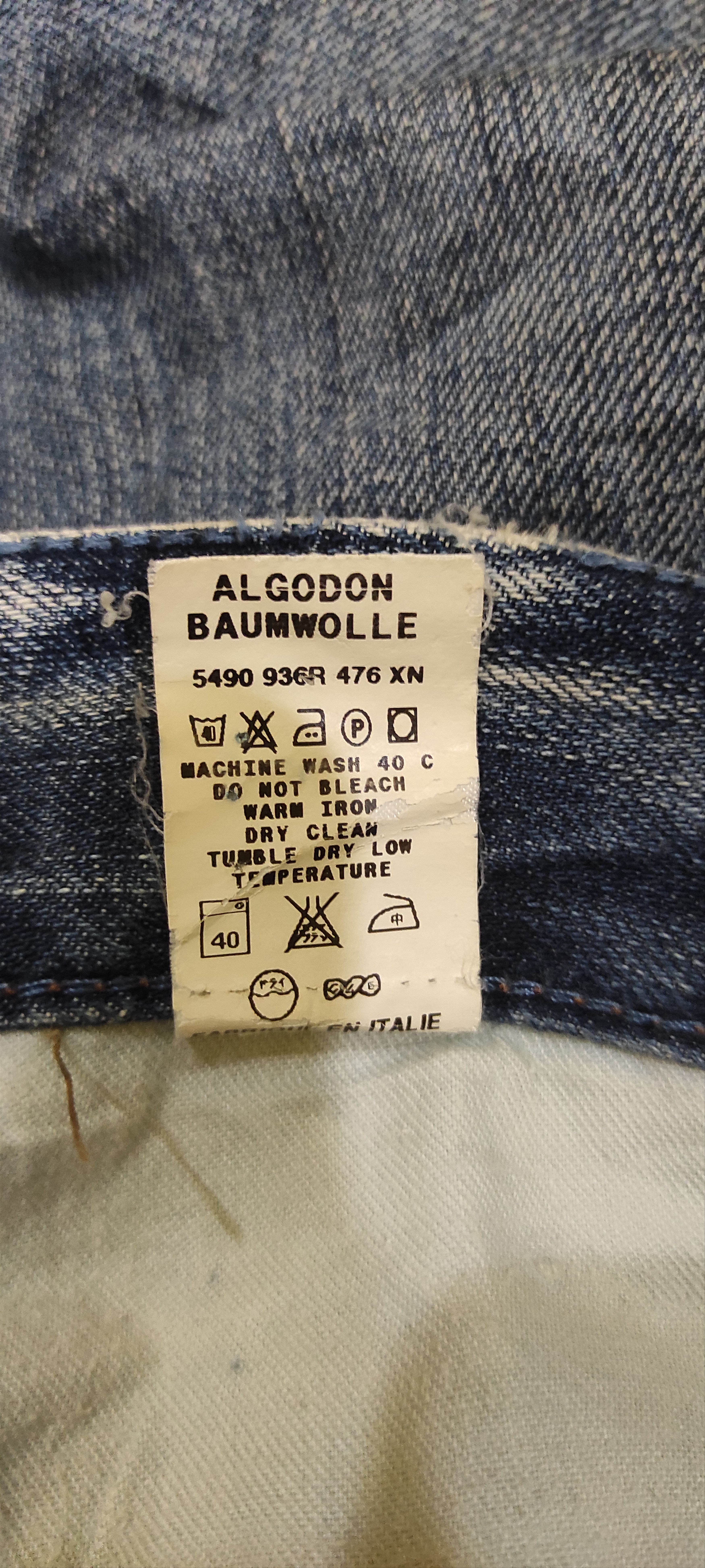 Energie × If Six Was Nine Vintage Energie Distressed Patchwork Denim Size US 34 / EU 50 - 12 Thumbnail