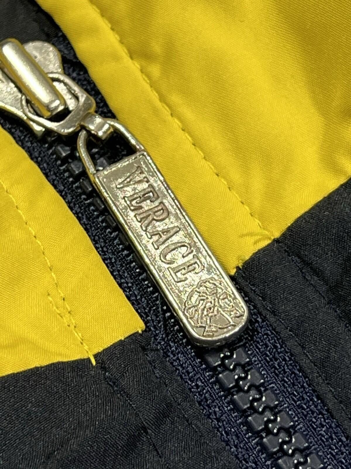 Versace Vintage Verace Style Windbreaker Jacket Black Yellow L #9 Size US L / EU 52-54 / 3 - 5 Thumbnail