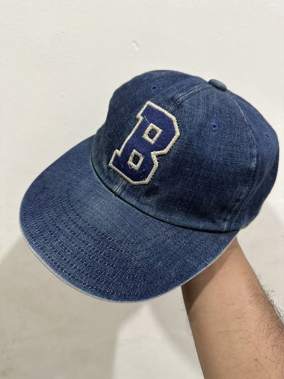 Blue Blue Japan VTG Blue Blue Japan Denim Baseball Hat Size ONE SIZE - 1 Thumbnail