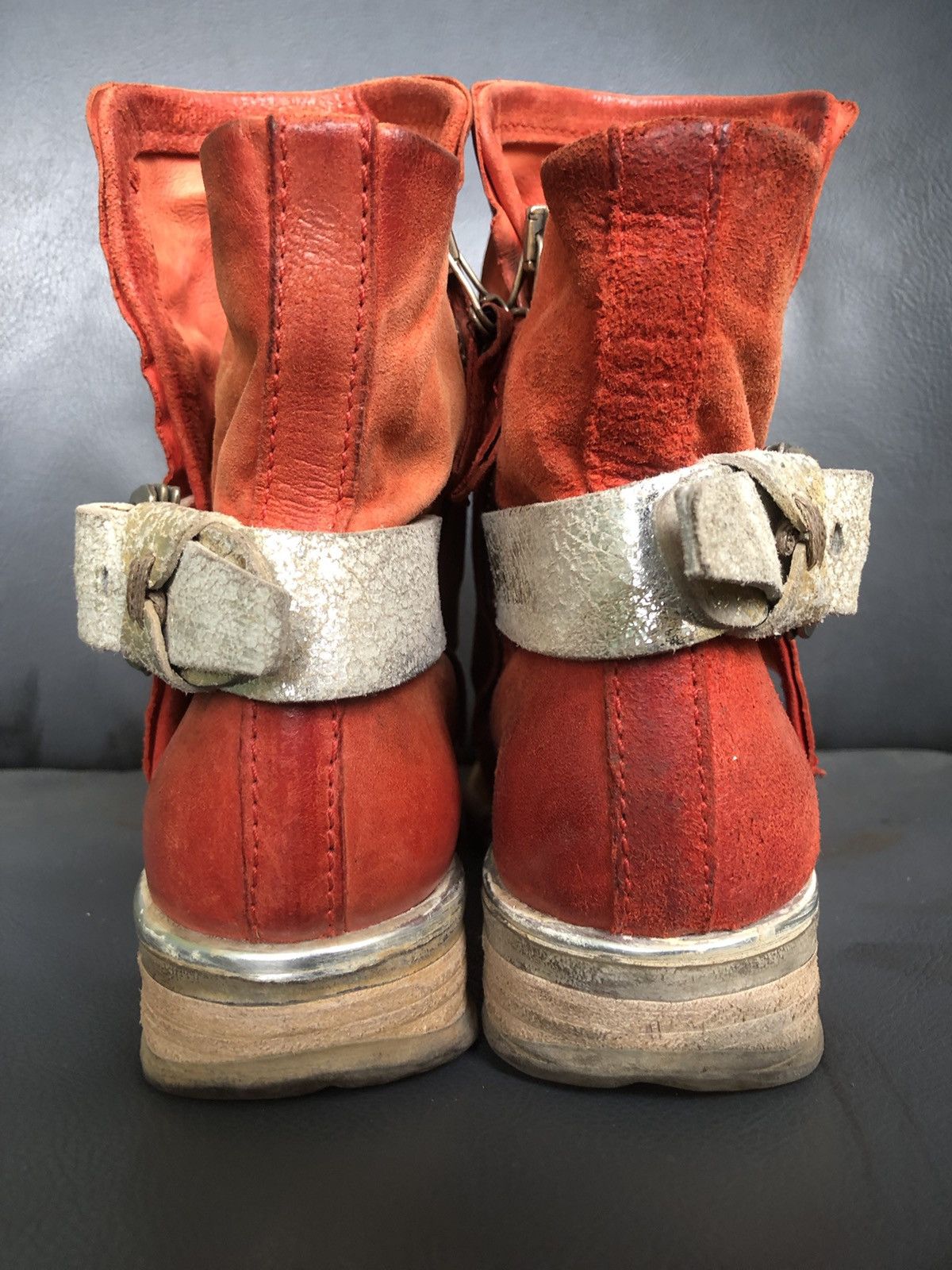 A.S.98 A.S 98 Red Leather Women’s Boots Size 36 Size US 5.5 / IT 35.5 - 10 Thumbnail