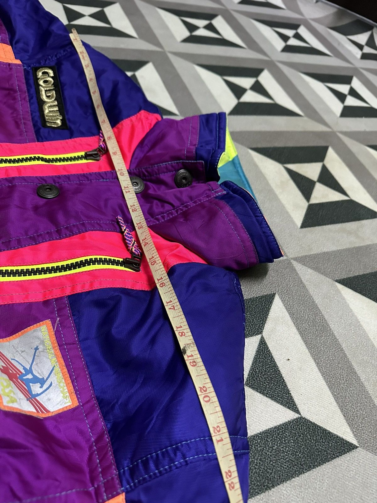 Japanese Brand Extreme line by Golwin multicolor ski jacket Size US L / EU 52-54 / 3 - 15 Thumbnail