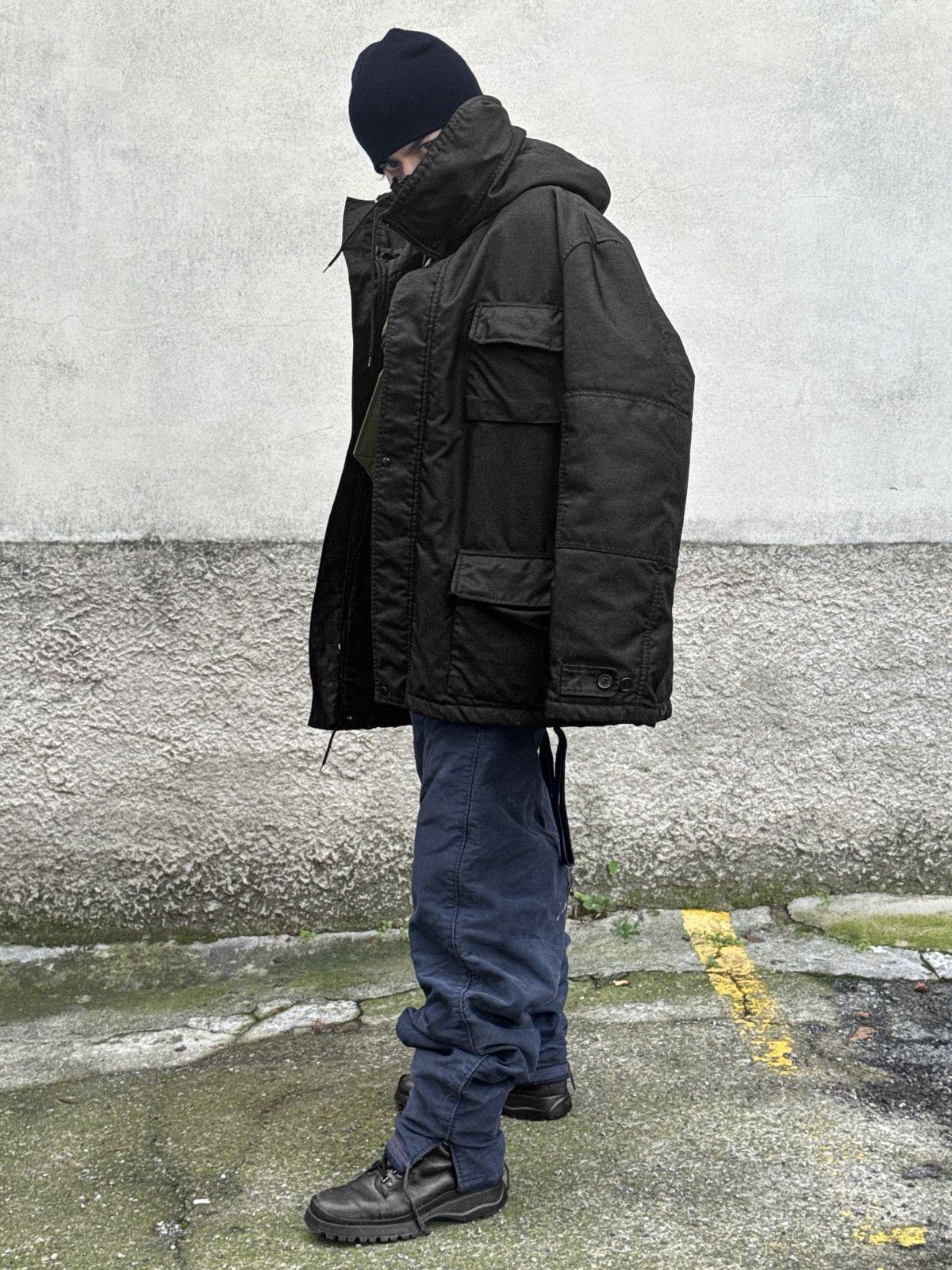 Helmut Lang Helmut Lang A/W 1998 “Kevlar” Snorkel Hood M-65 Parka Size US L / EU 52-54 / 3 - 9 Thumbnail