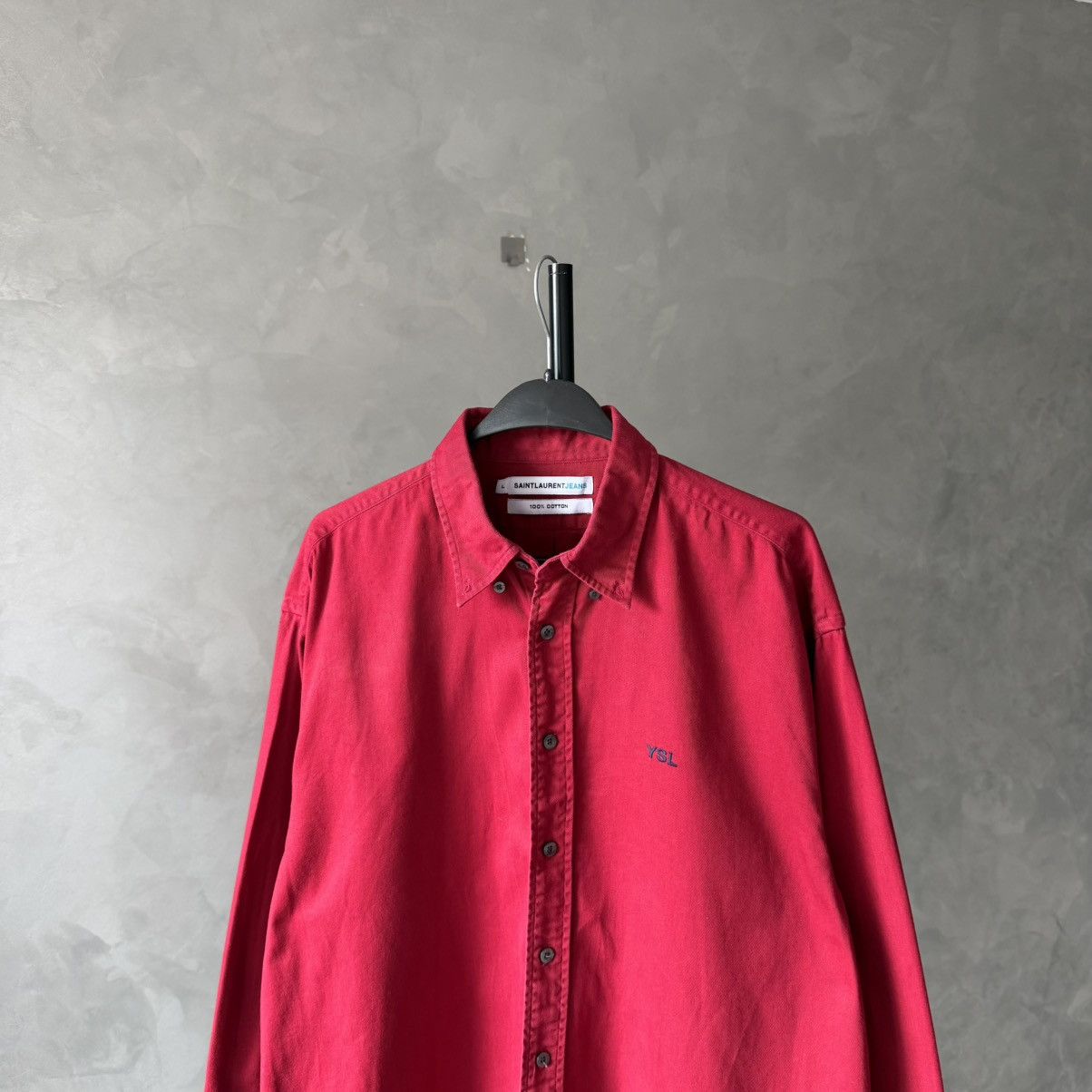 Yves Saint Laurent 🔥Vintage Yves Saint Laurent YSL Logo Shirt Size US L / EU 52-54 / 3 - 1 Thumbnail