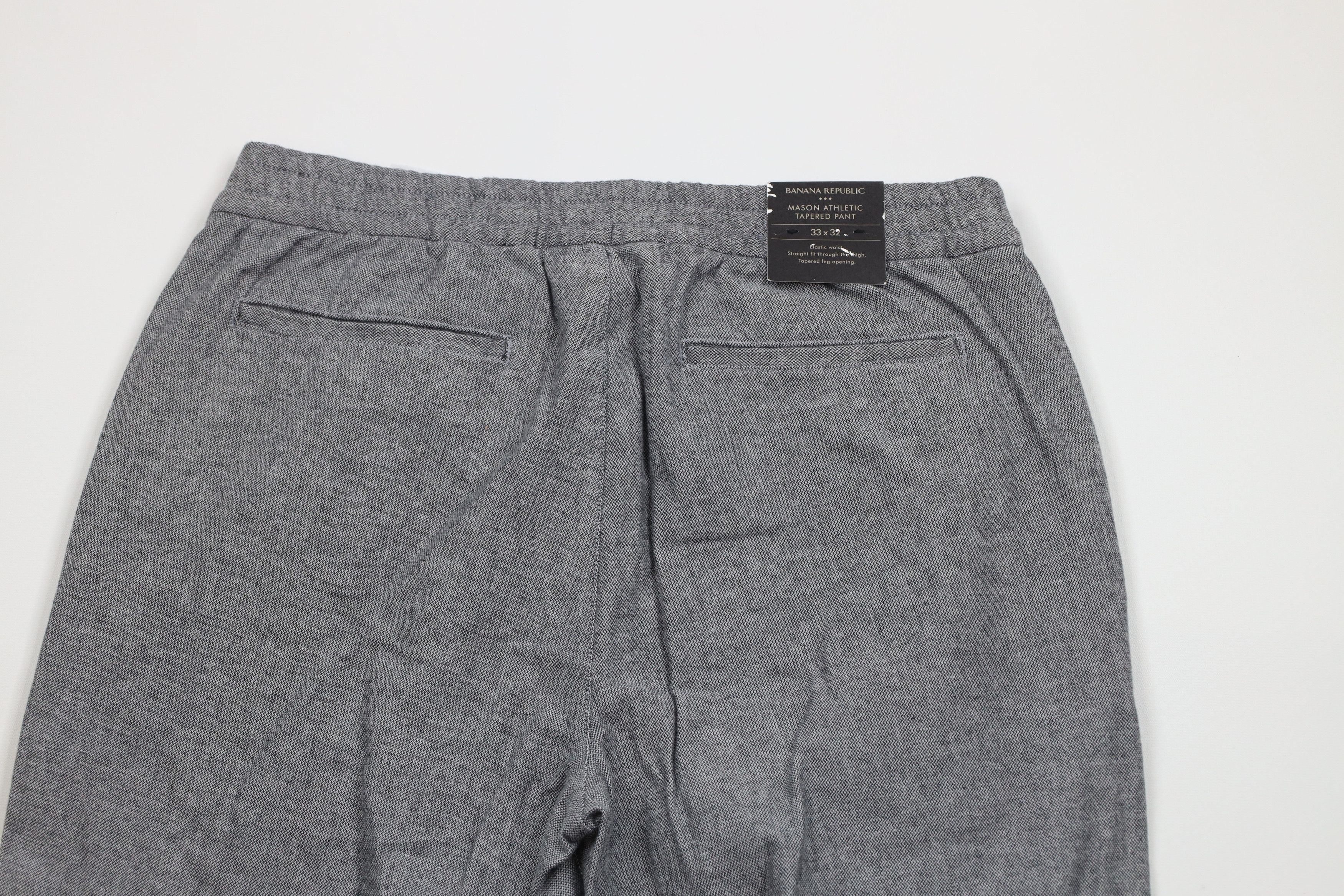 Banana Republic × Vintage New Banana Republic Mason Athletic Tapered Leg Pants Gray Size US 33 - 9 Thumbnail