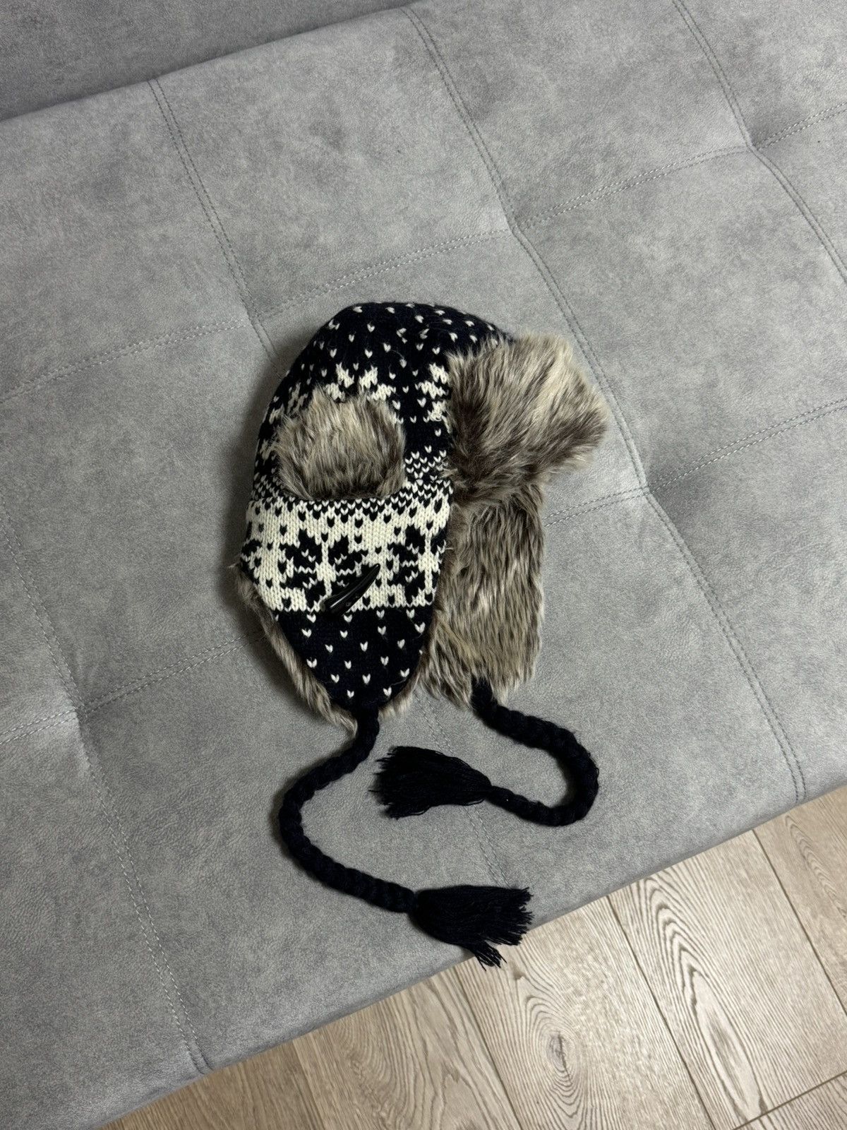 Hysteric Glamour × Vintage Vintage Hype Trapper winter Fur Y2K Fluffy Hat Ushanka Faux Size ONE SIZE - 2 Thumbnail