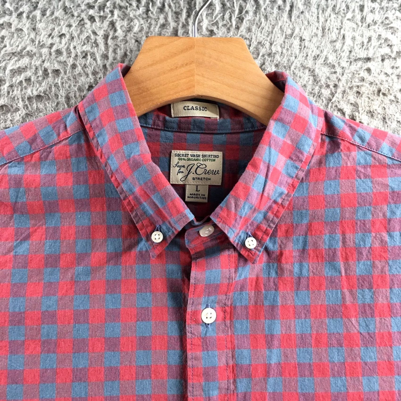 J.Crew J.CREW Shirt Mens Large Secret Wash Multicolor Gingham Button-Down Long Sleeve Shirt Size US L / EU 52-54 / 3 - 3 Thumbnail