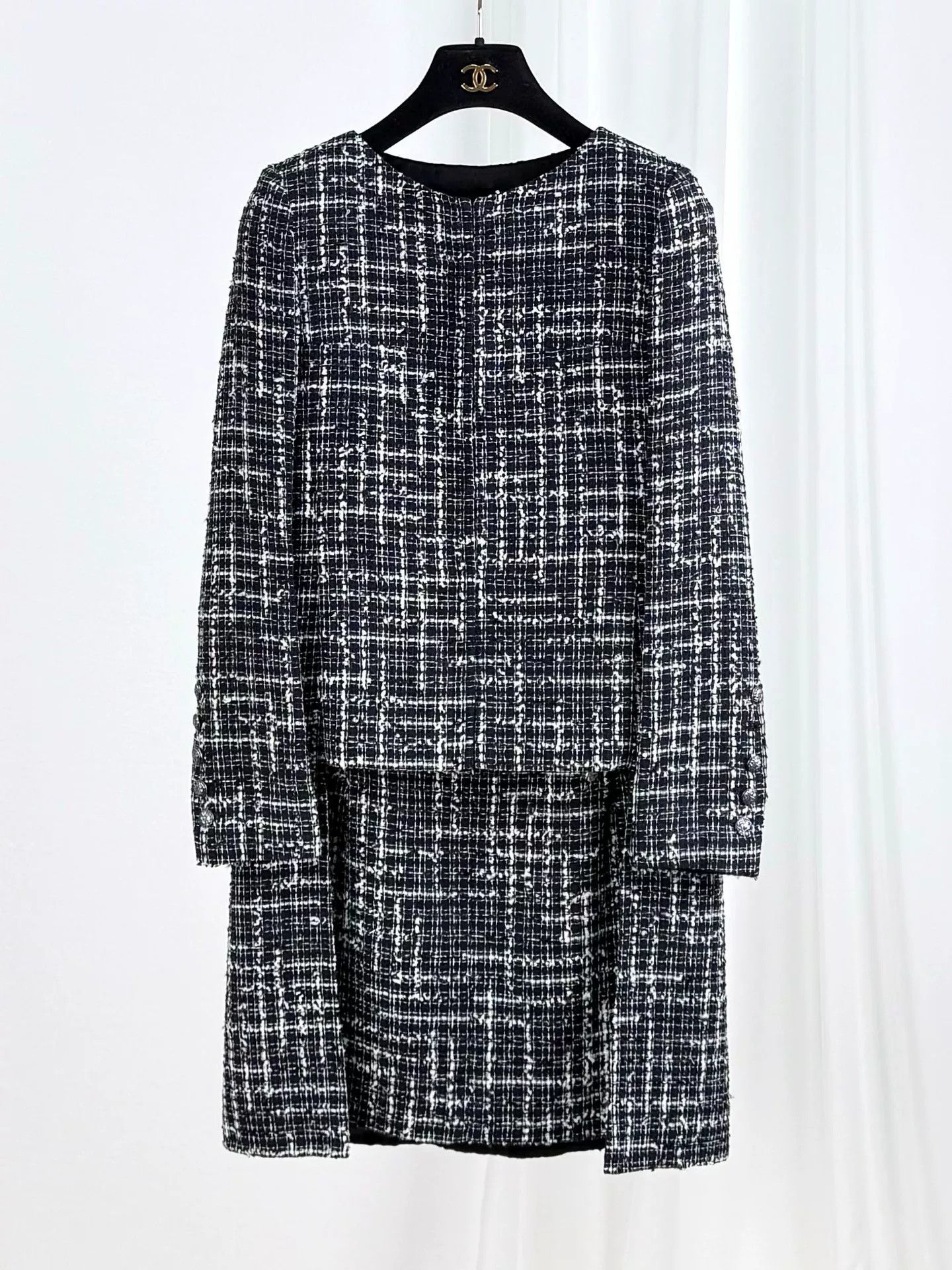 Chanel Chanel Black and White Tweed Set Size XXS / US 00 / IT 34 - 1 Thumbnail