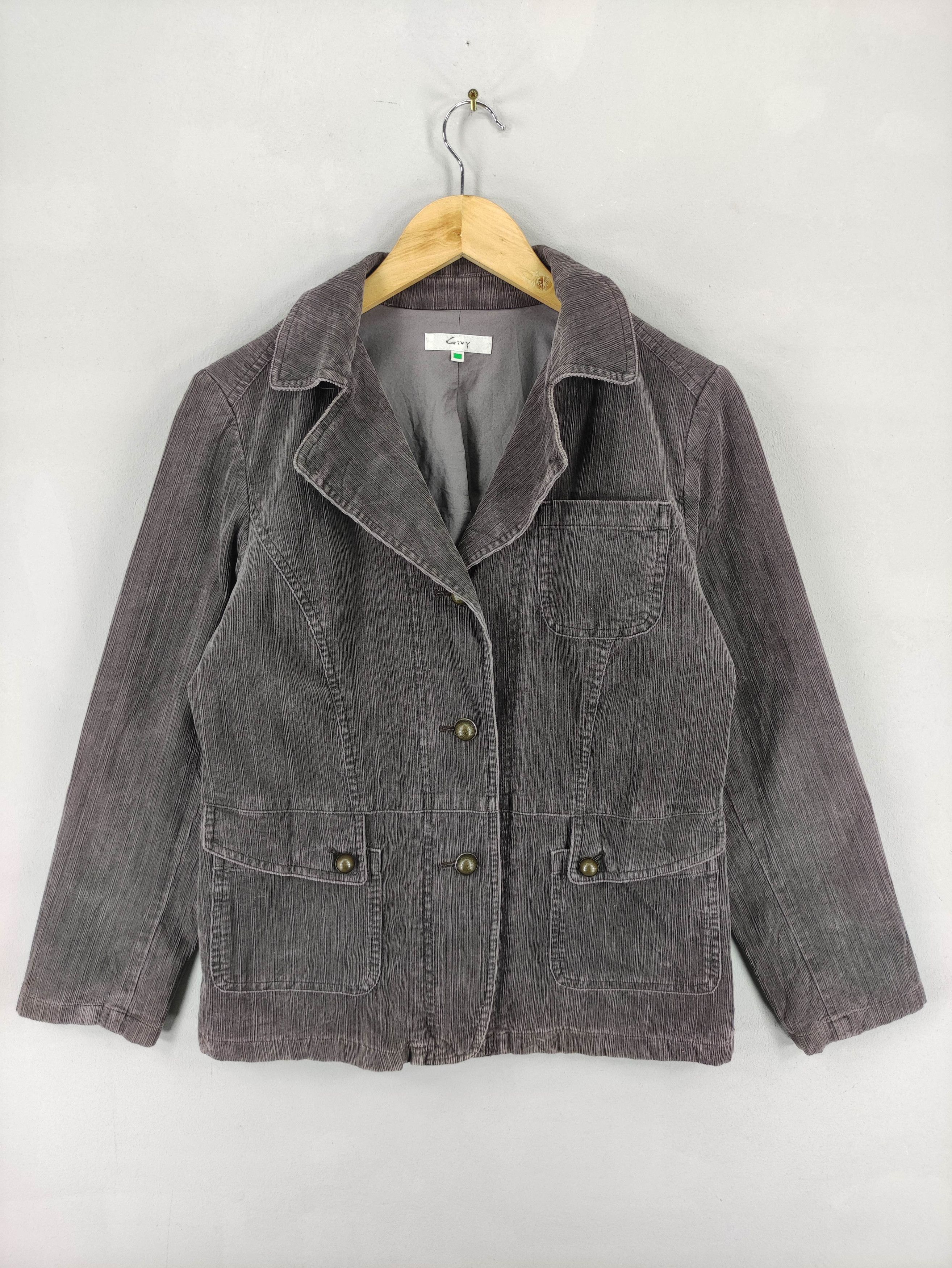 Japanese Brand Japanese Brand Givy Corduroy Coat Jacket Size S / US 4 / IT 40 - 1 Thumbnail