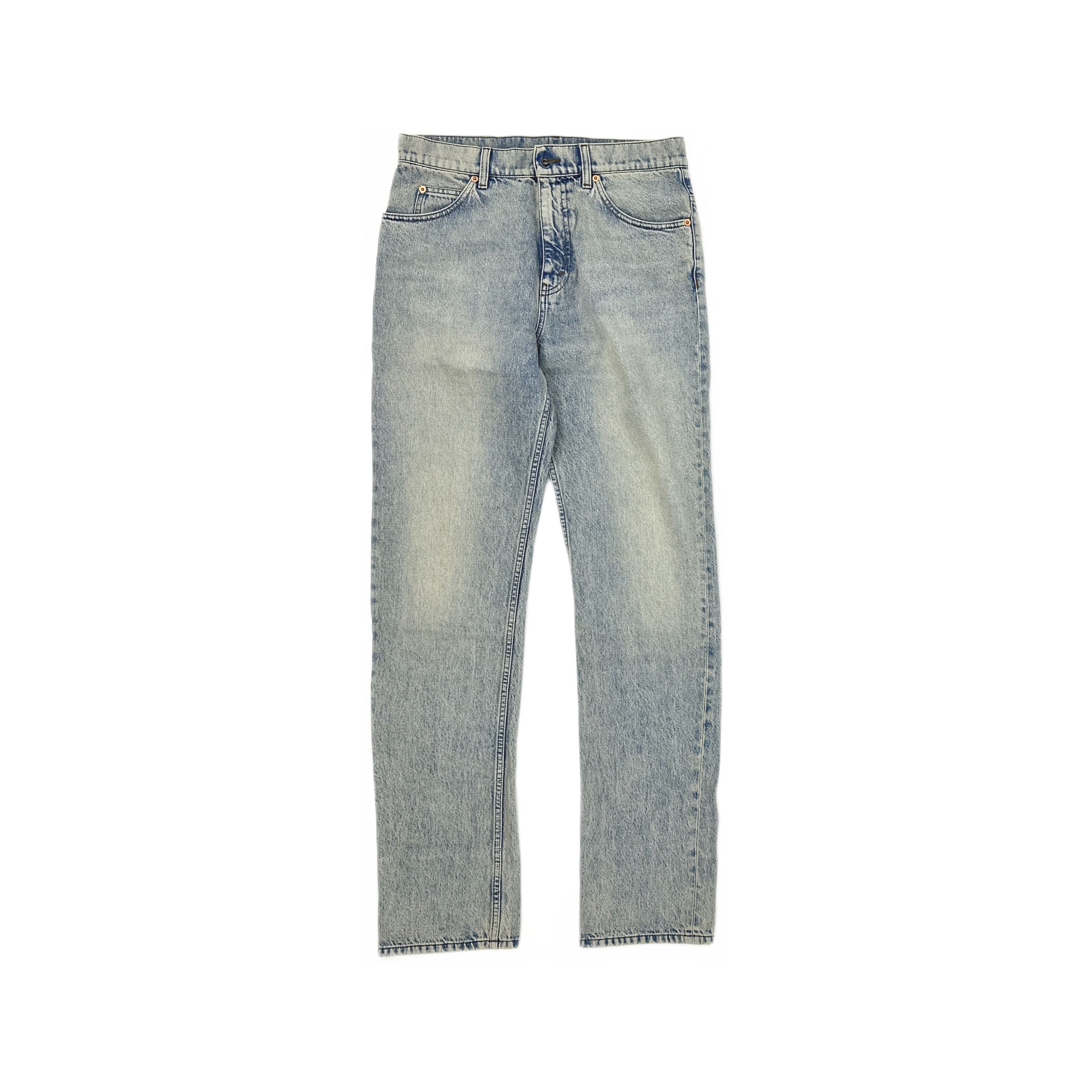 Gucci Gucci Demna Horsebit Jeans in Washed Japanese Denim Size 32