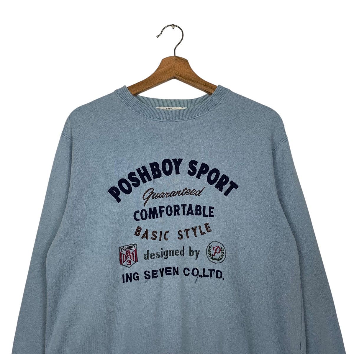 Japanese Brand Poshboy Sport Crewneck Sweatshirt Size US M / EU 48-50 / 2 - 2 Thumbnail