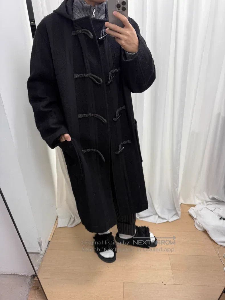 Yohji Yamamoto YOHJI YAMAMOTO Striped patchwork horn-buttoned linen rope Size US M / EU 48-50 / 2 - 9 Thumbnail