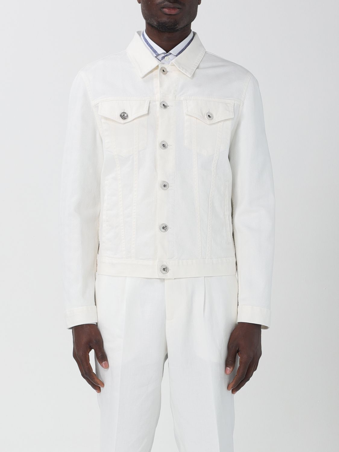 image of Brunello Cucinelli Jacket Men White (Size Large)
