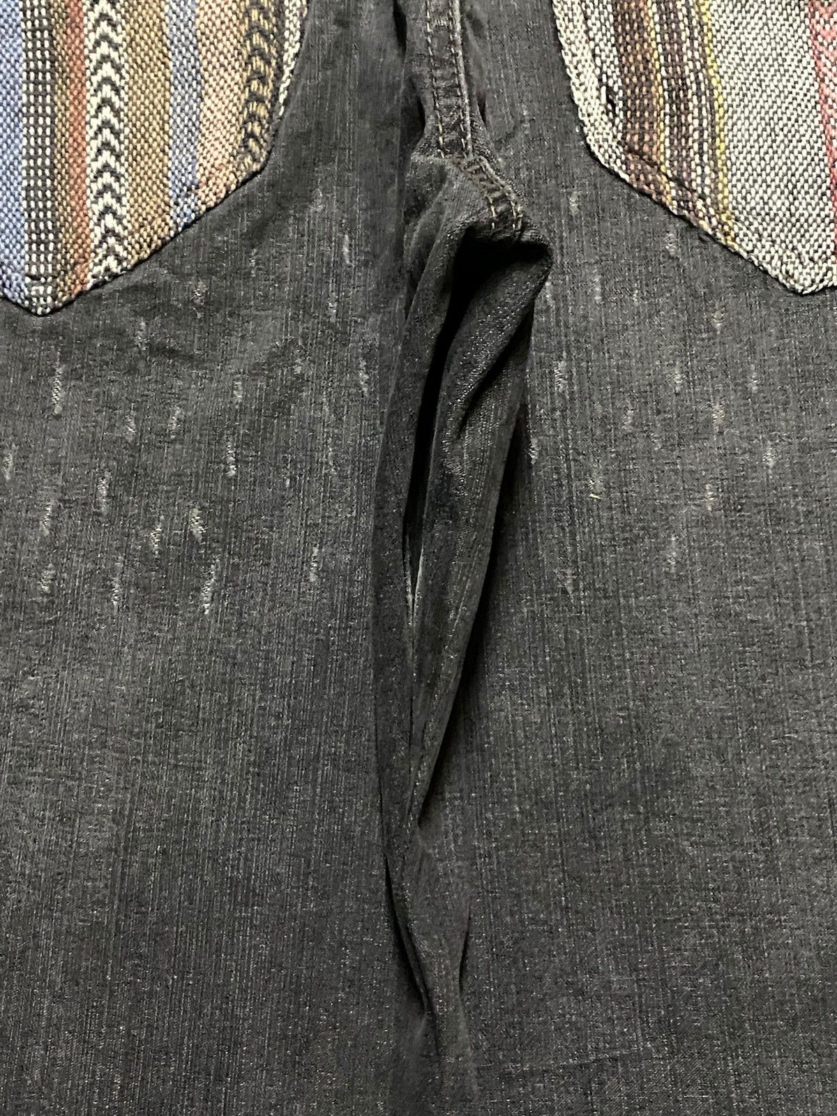 Windsor Smith Vintage Jungles Black Denim Distressed Baggy Jeans Size US 36 / EU 52 - 11 Thumbnail