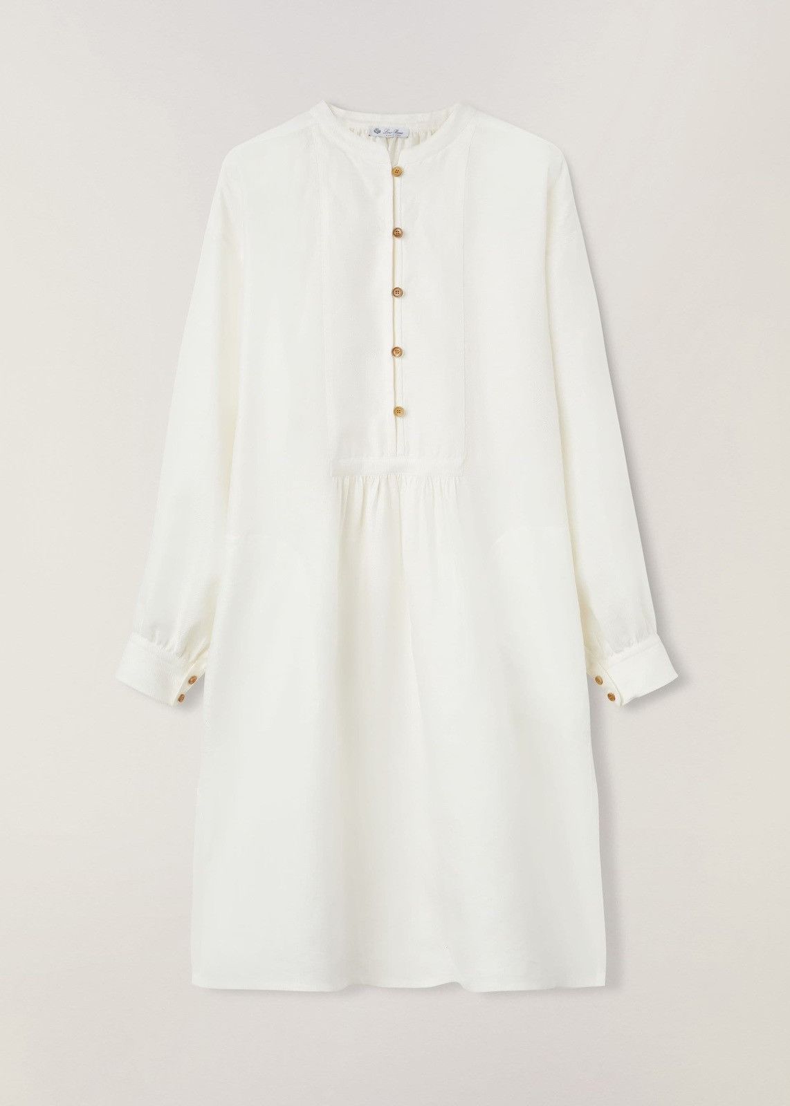 Loro Piana o1srvl11e0824 Livien Breeze Midi Dress in White Size XL / US 12-14 / IT 48-50 - 1 Thumbnail