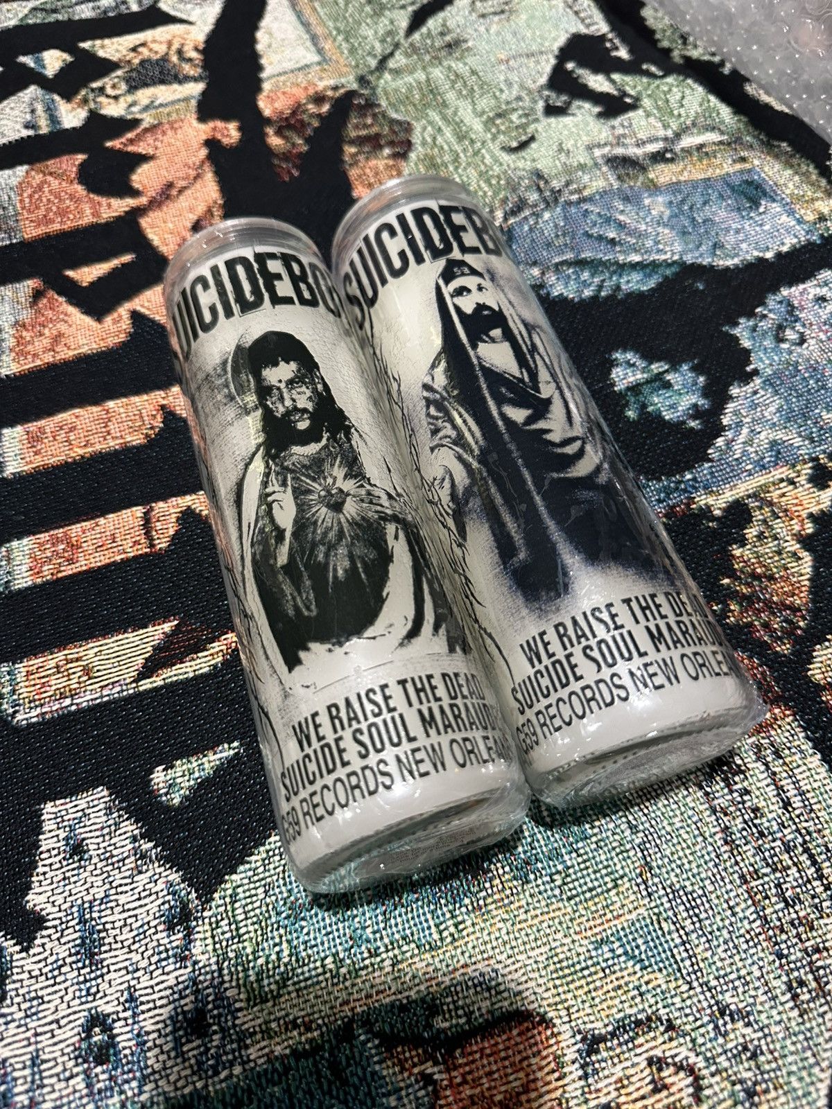 G59 Records G59, "SUICIDE SKULL MARAUDER CANDLE" (Scrim and Ruby) Size ONE SIZE - 4 Thumbnail