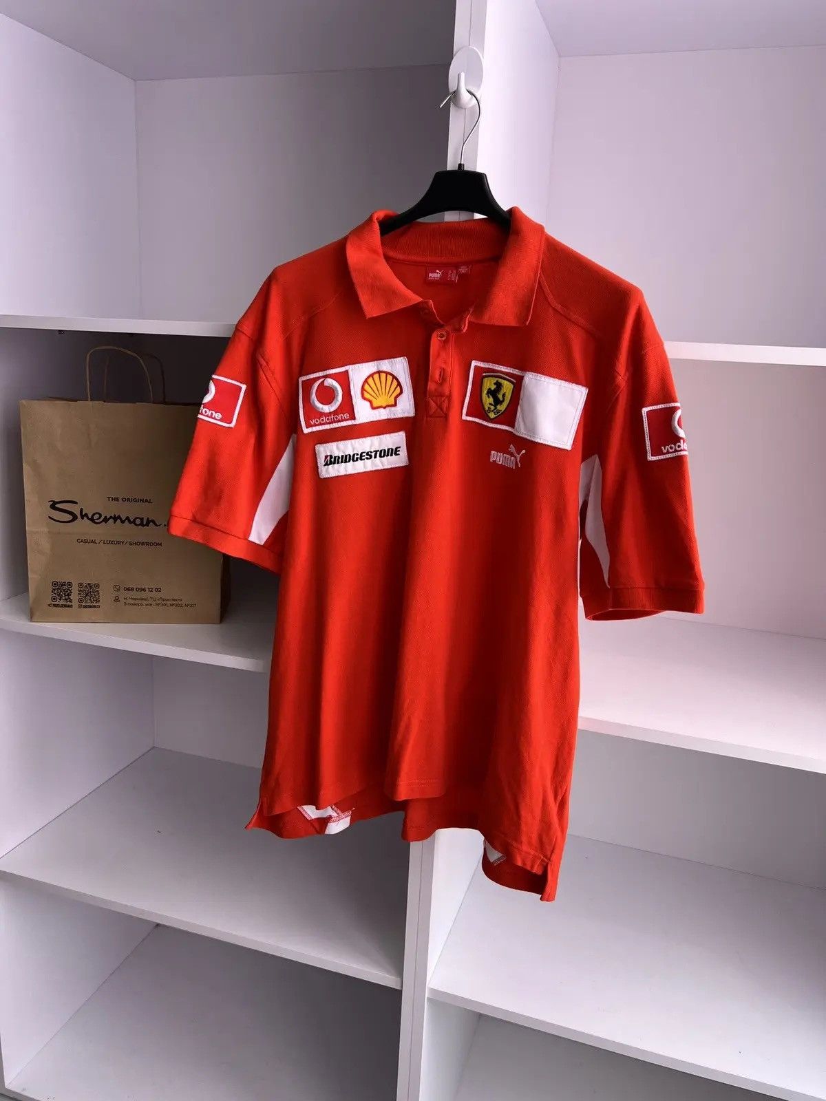 Ferrari × Puma × Vintage Vintage Puma Ferrari Racing Polo t-shirt Size US XXL / EU 58 / 5 - 2 Thumbnail