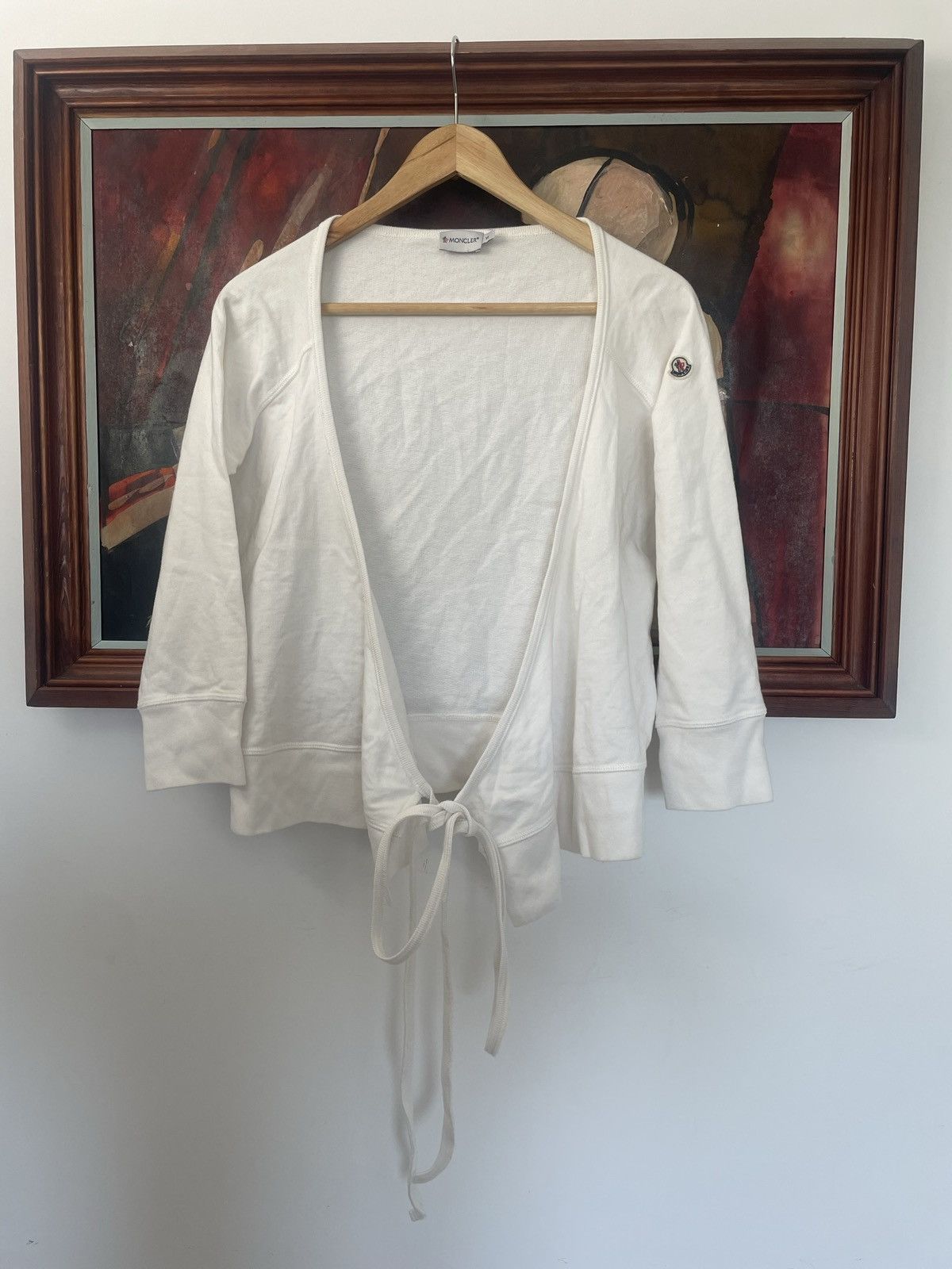 Moncler Moncler cardigan sweater women mini logo designer y2k Size S / US 4 / IT 40 - 1 Thumbnail