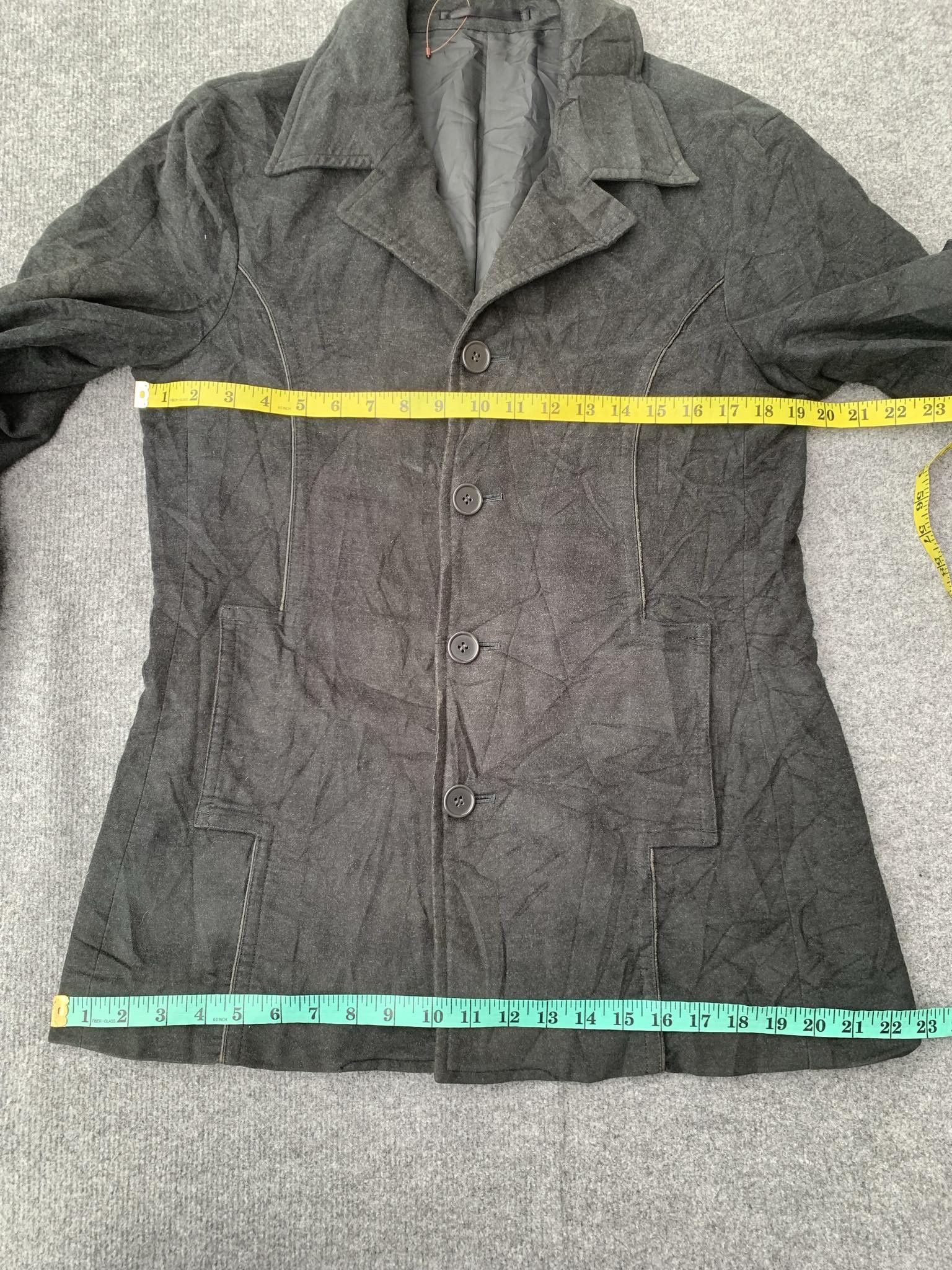 ABAHOUSE Abahouse Japan textured crickle fabric blazer jacket black. Size US M / EU 48-50 / 2 - 6 Thumbnail