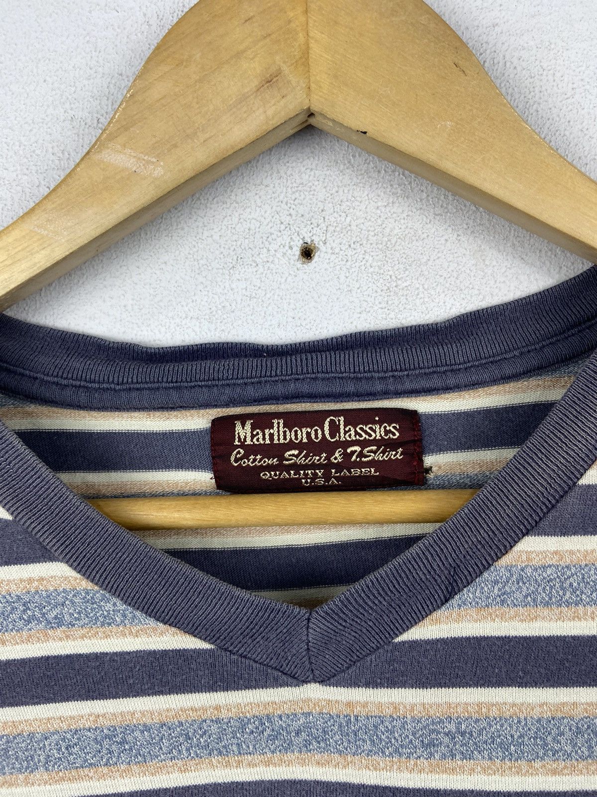 Marlboro × Marlboro Classics × Vintage ❤️‍🔥SEND OFFER❤️‍🔥 MALBORO STRIPE TEE Size US L / EU 52-54 / 3 - 5 Thumbnail