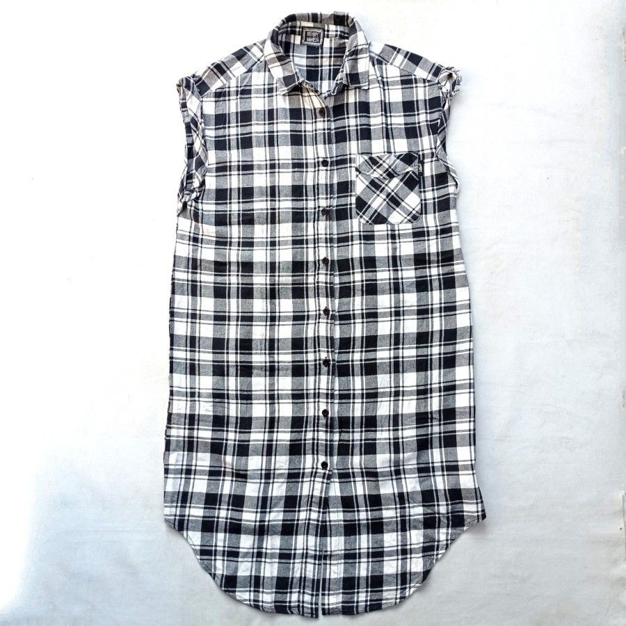 Sacai × Stussy stussy women japan plaid sleveless flannel dress Size ONE SIZE - 1 Thumbnail
