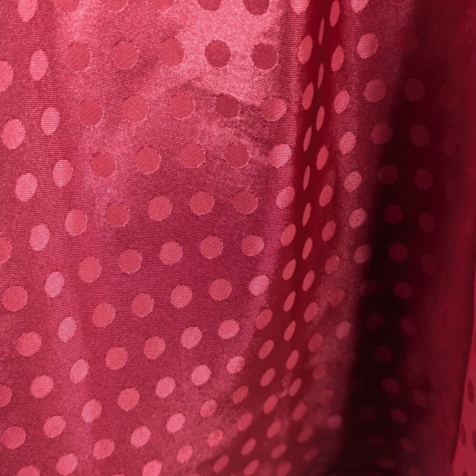 Vintage Vintage Pink Polka Dot Pattern Satin Slip Dress Buttons Size L / US 10 / IT 46 - 8 Thumbnail
