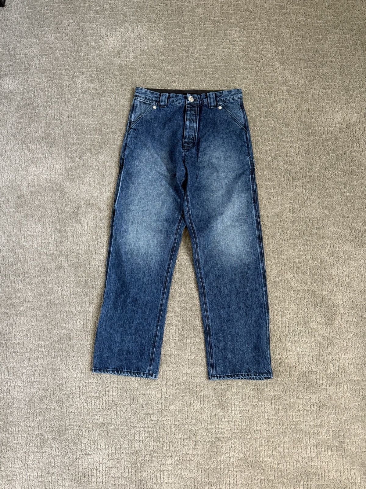 Chrome Hearts TURBO CARPENTER BAGGY DENIM Size US 30 / EU 46 - 1 Thumbnail