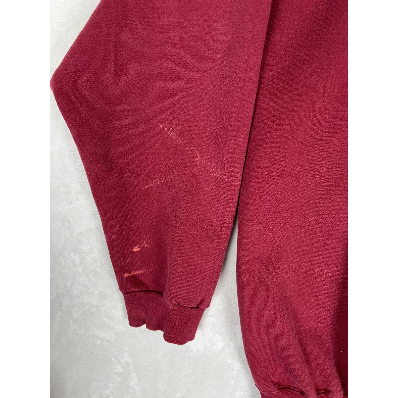 Vintage Vintage Curves for Women Sweatshirt Women's Large Maroon Cre Size L / US 10 / IT 46 - 3 Thumbnail