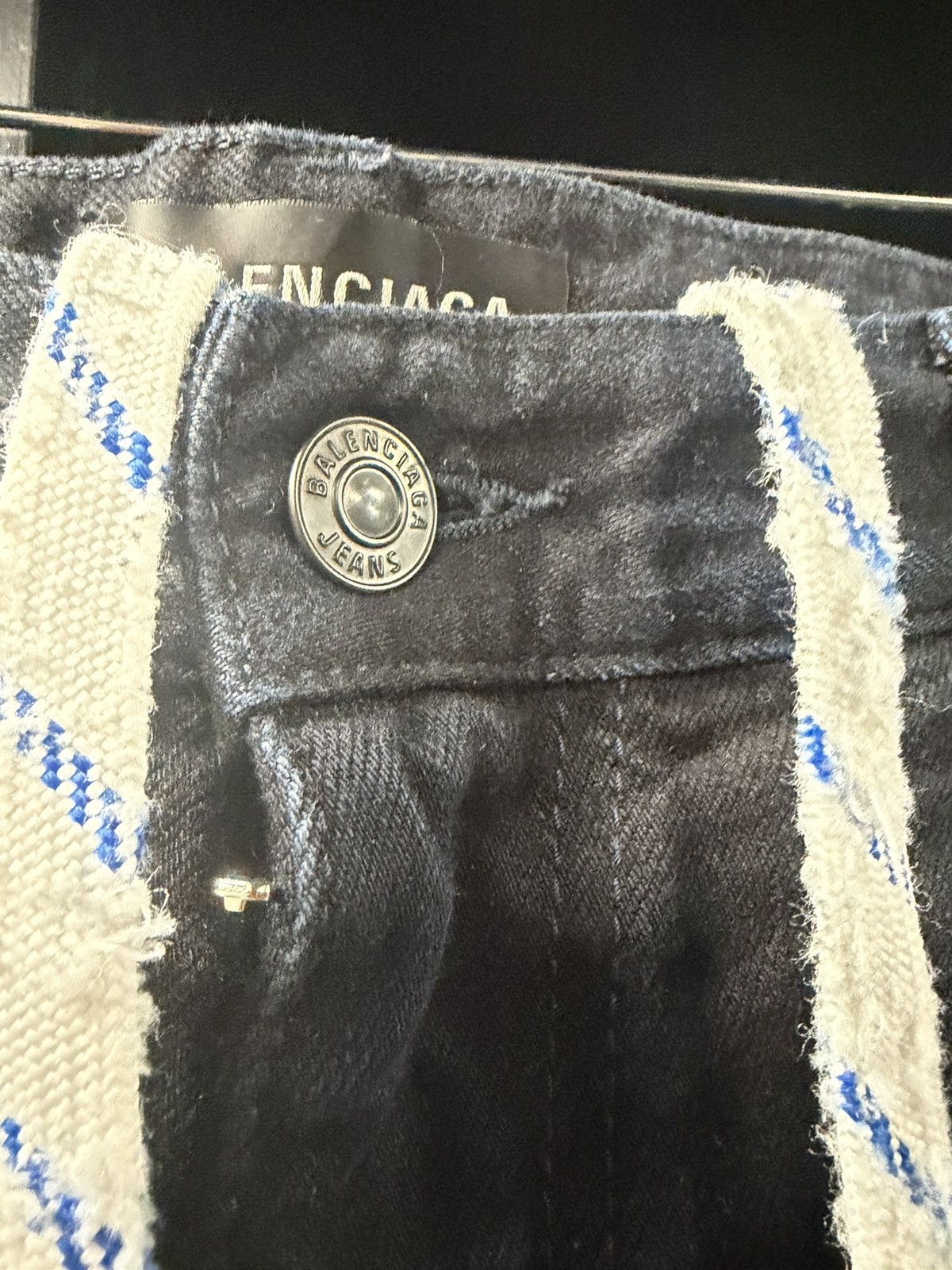 Balenciaga Balenciaga Double Knee Black and Blue Jeans Size US 36 / EU 52 - 2 Thumbnail
