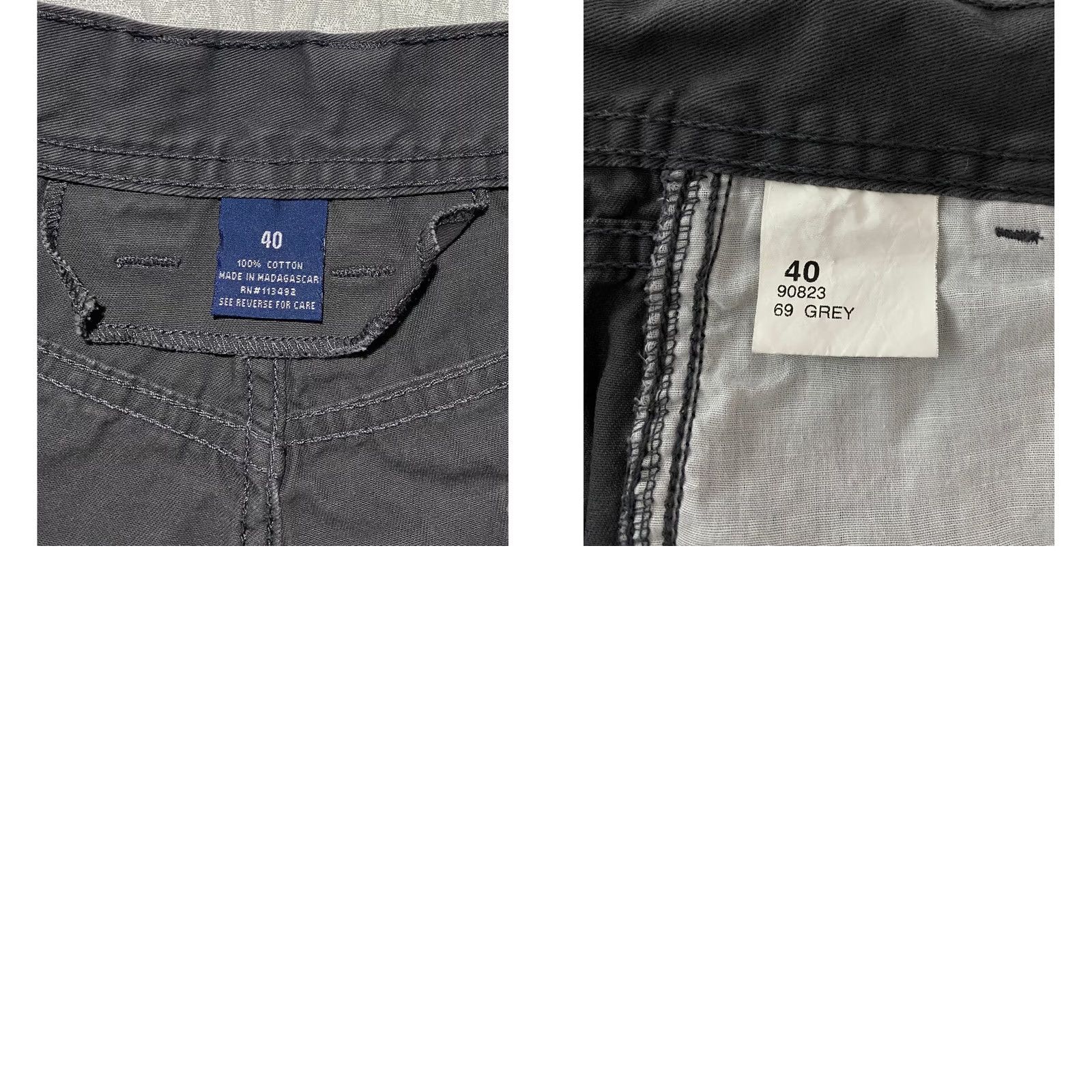 Vintage Full Blue Cargo Shorts Gray 40 Cotton Cargo Workwear Casual Mens Shortall Size US 40 / EU 56 - 8 Thumbnail