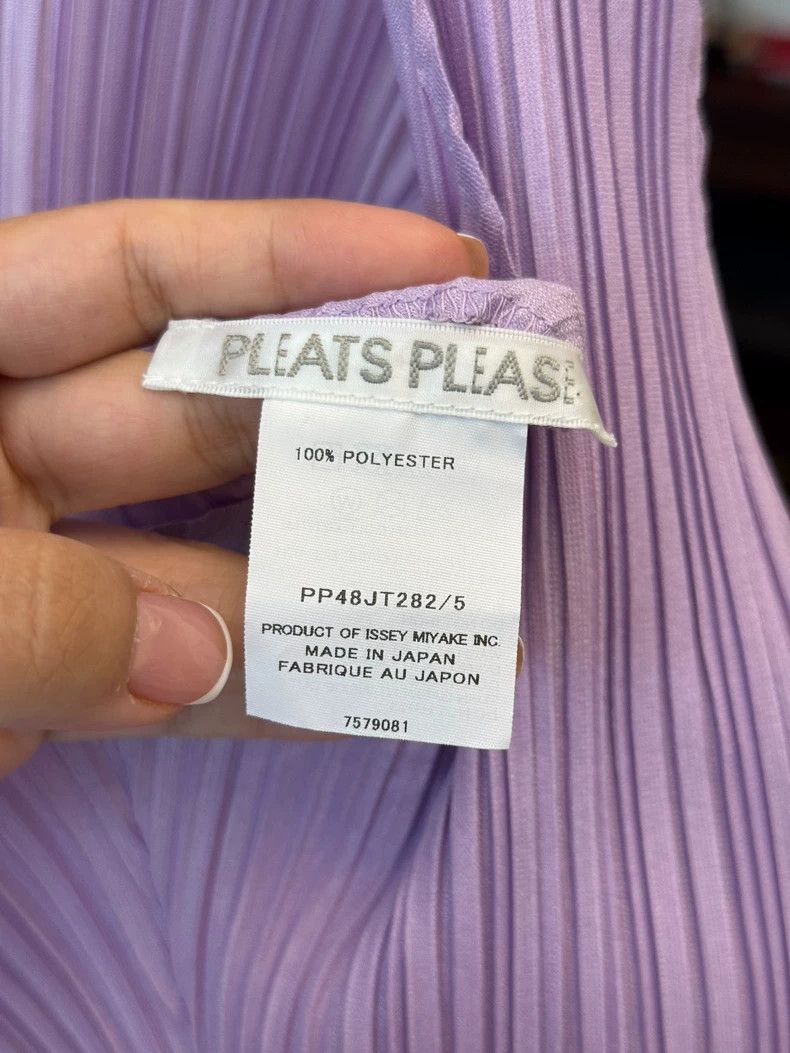 Issey Miyake Issey Miyake size:5 Soft purple pleated vest dress Size XS / US 0-2 / IT 36-38 - 4 Thumbnail