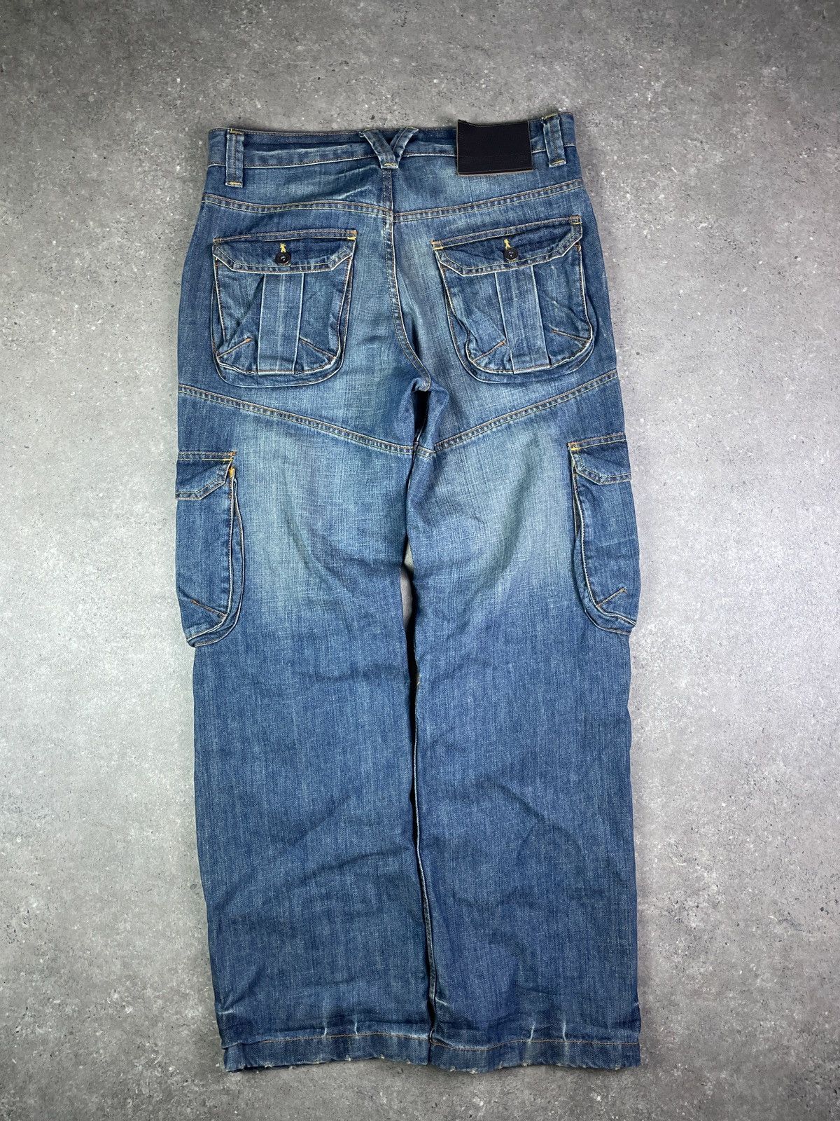 Burton × Vintage Vintage Y2K Burton baggy cargo denim jeans pants Size US 32 / EU 48 - 2 Thumbnail
