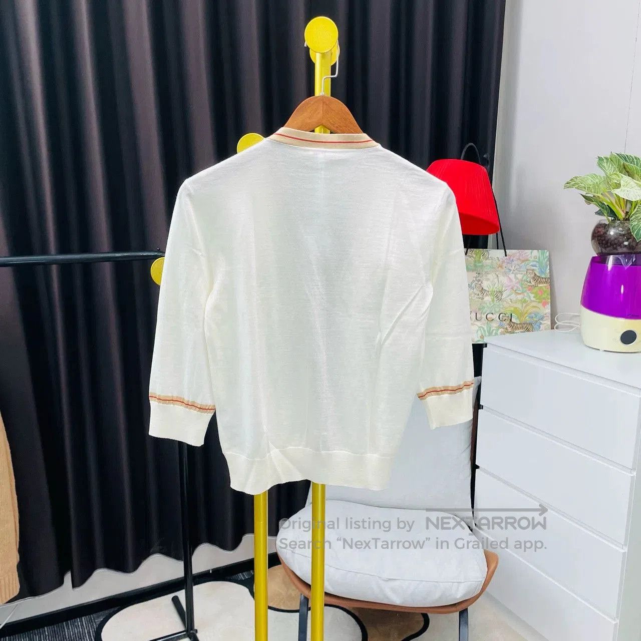 Loewe Loewe Beige Chest Logo Knit Cardigan. Size US S / EU 44-46 / 1 - 2 Thumbnail