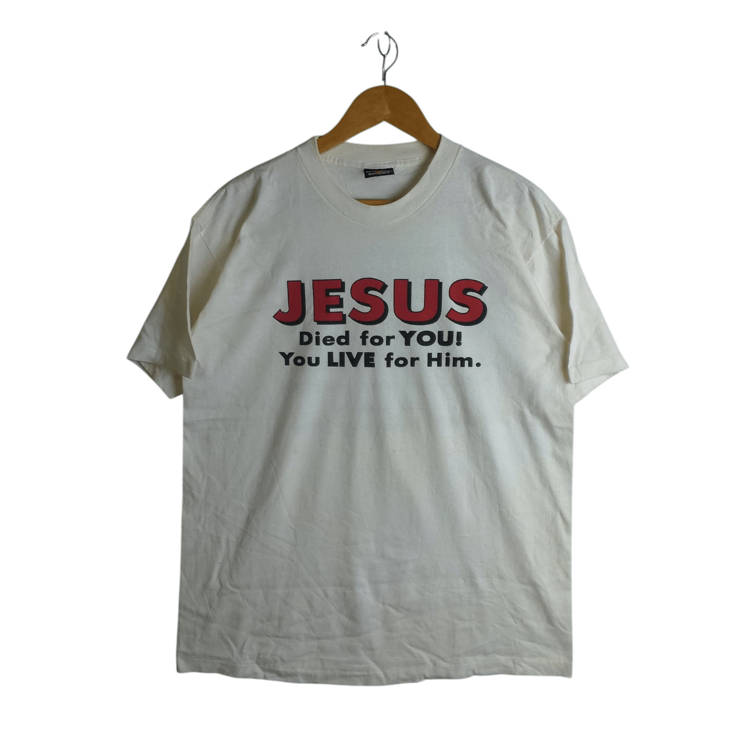 Vintage Vintage Jesus Cross Tee Religion Size US L / EU 52-54 / 3 - 1 Thumbnail