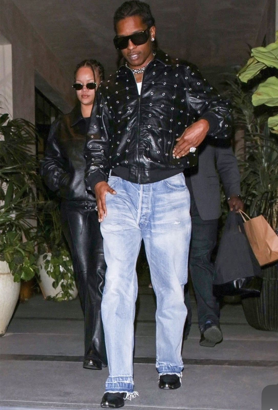 Celine $7k 🤑 FW22 Celine studded eyelet patchwork blouson jacket Size US M / EU 48-50 / 2 - 3 Thumbnail