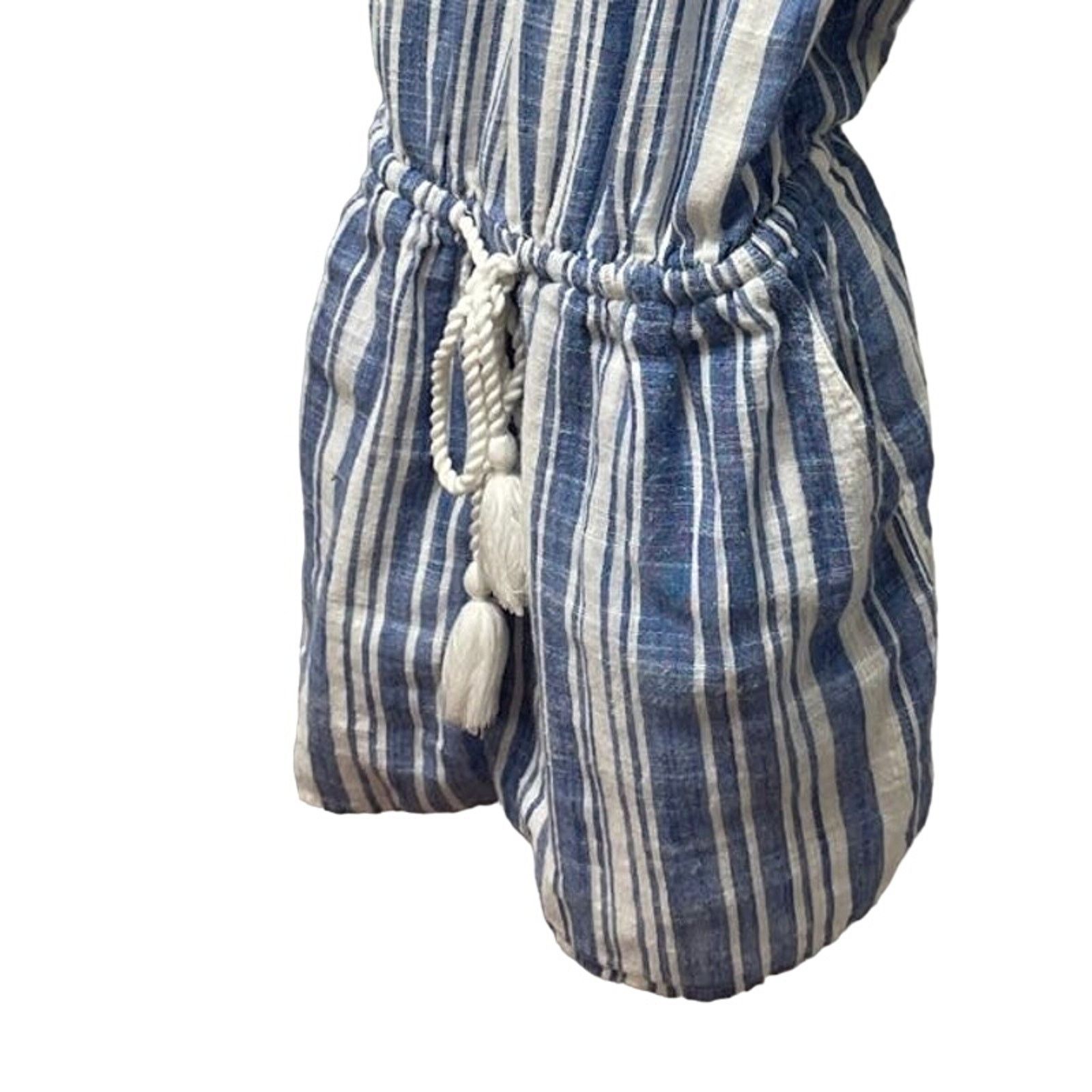 Vineyard Vines Vineyard Vines Womens Size 2 Cotton Linen Blend Romper Size 26" / US 2 / IT 38 - 3 Thumbnail