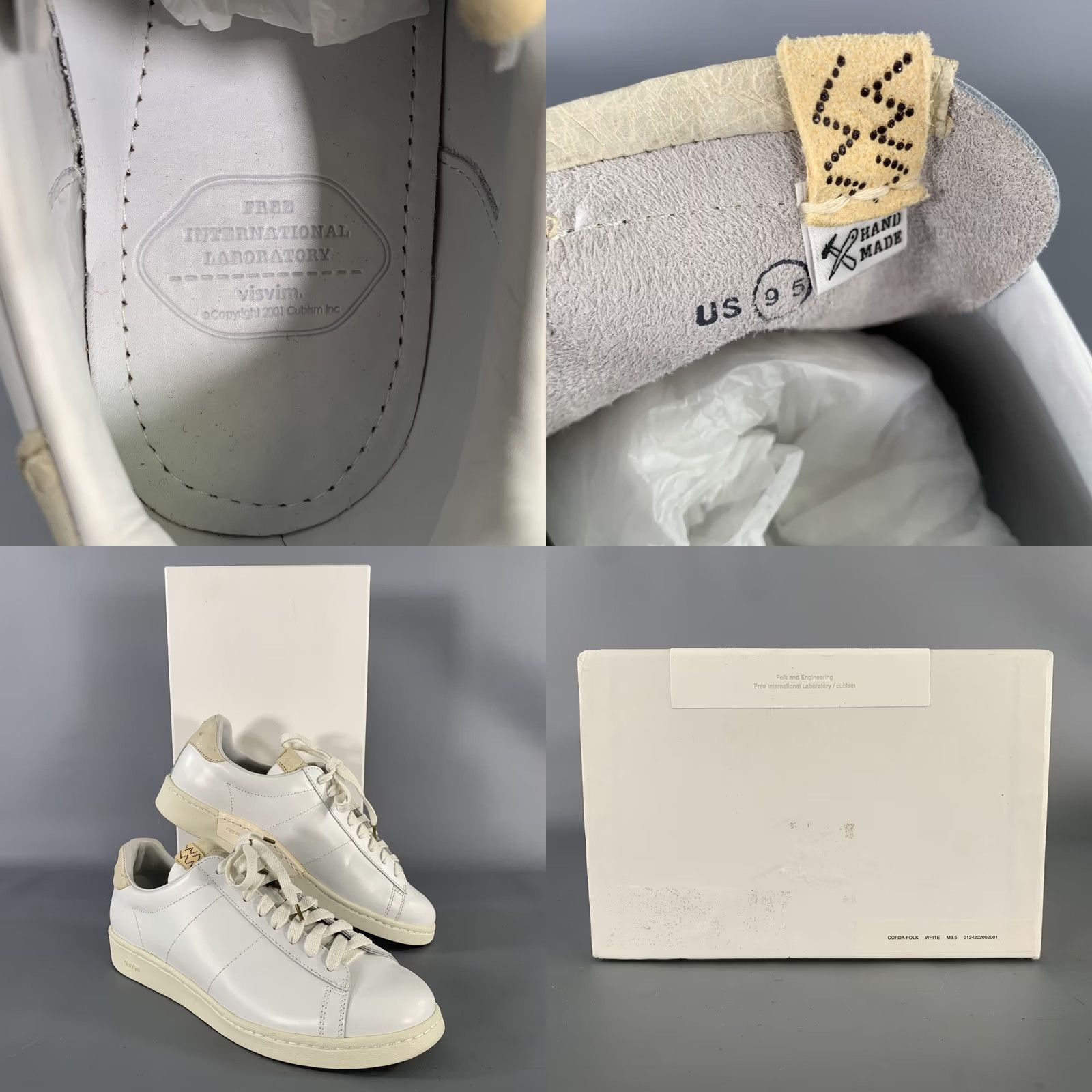 Visvim VISVIM Size 9.5 White Leather Lace Up Sneakers Size US 10 / EU 43 - 8 Thumbnail