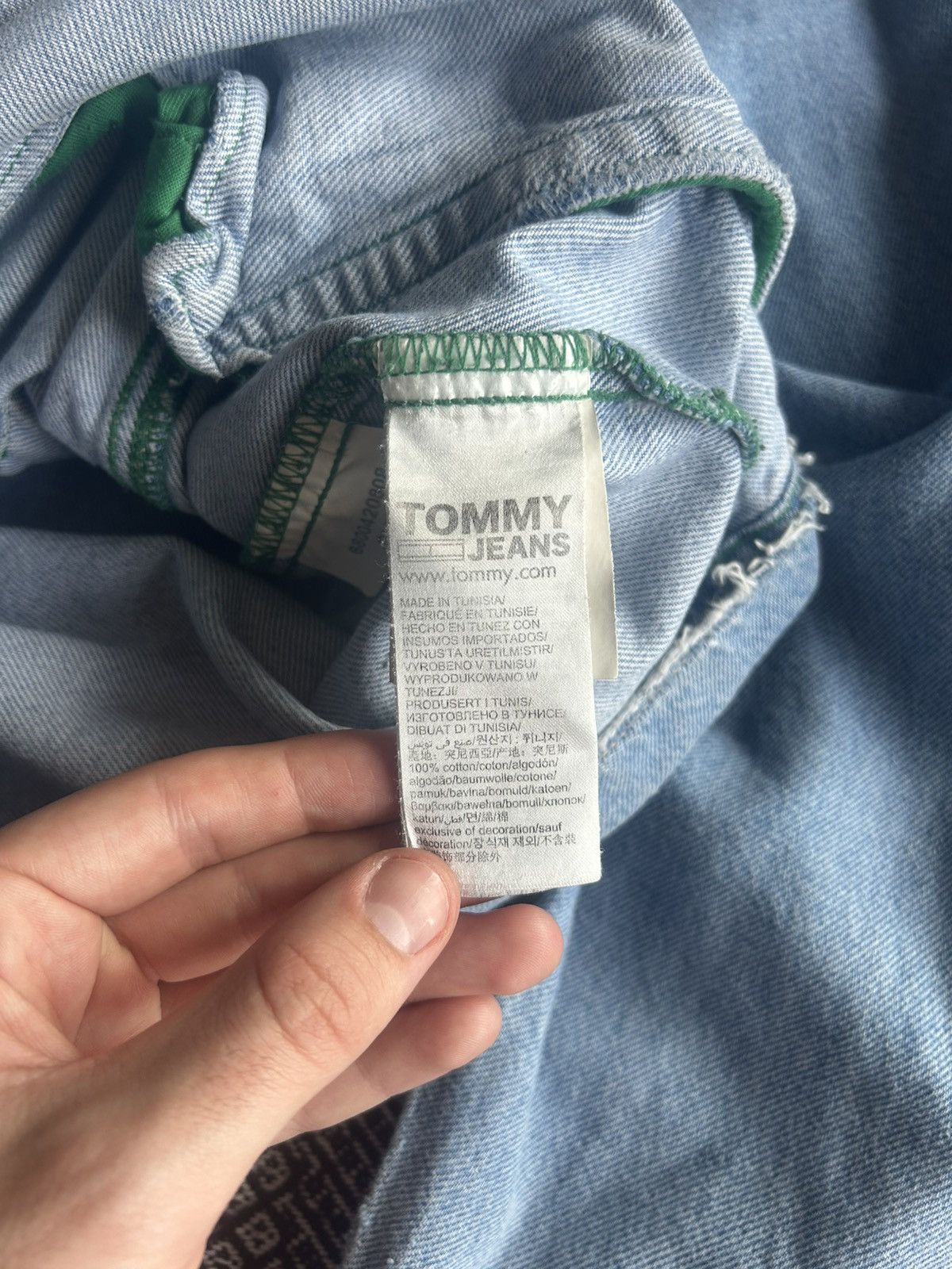 Tommy Hilfiger Tommy Jeans Distressed Denim Jacket Oversized Streetwear Size US M / EU 48-50 / 2 - 8 Thumbnail