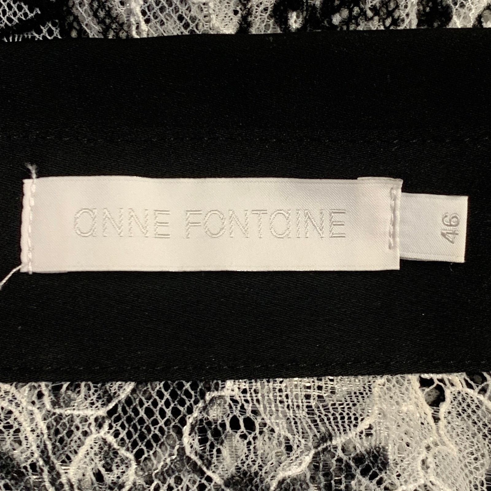 Other Solly White Black Polyamide Lace Burnout Contrast Trim Size XL / US 12-14 / IT 48-50 - 6 Thumbnail