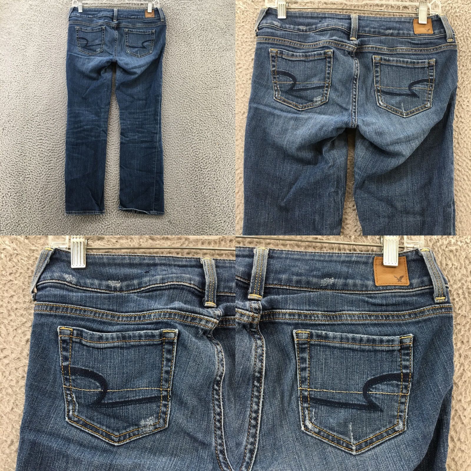 American Eagle Outfitters American Eagle Stretch Artist Capri Jeans Womens 4 Reg Blue Denim Capris 30x24 Regular Moderate Wash Size 27" / US 4 / IT 40 - 9 Thumbnail