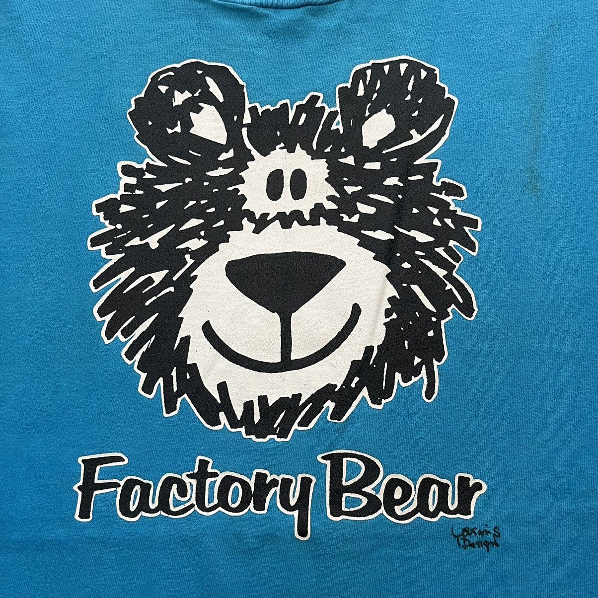 Vintage Vintage 80s Factory Bear Tee Skateboard Motorcross Bmx Tee Size US L / EU 52-54 / 3 - 5 Thumbnail