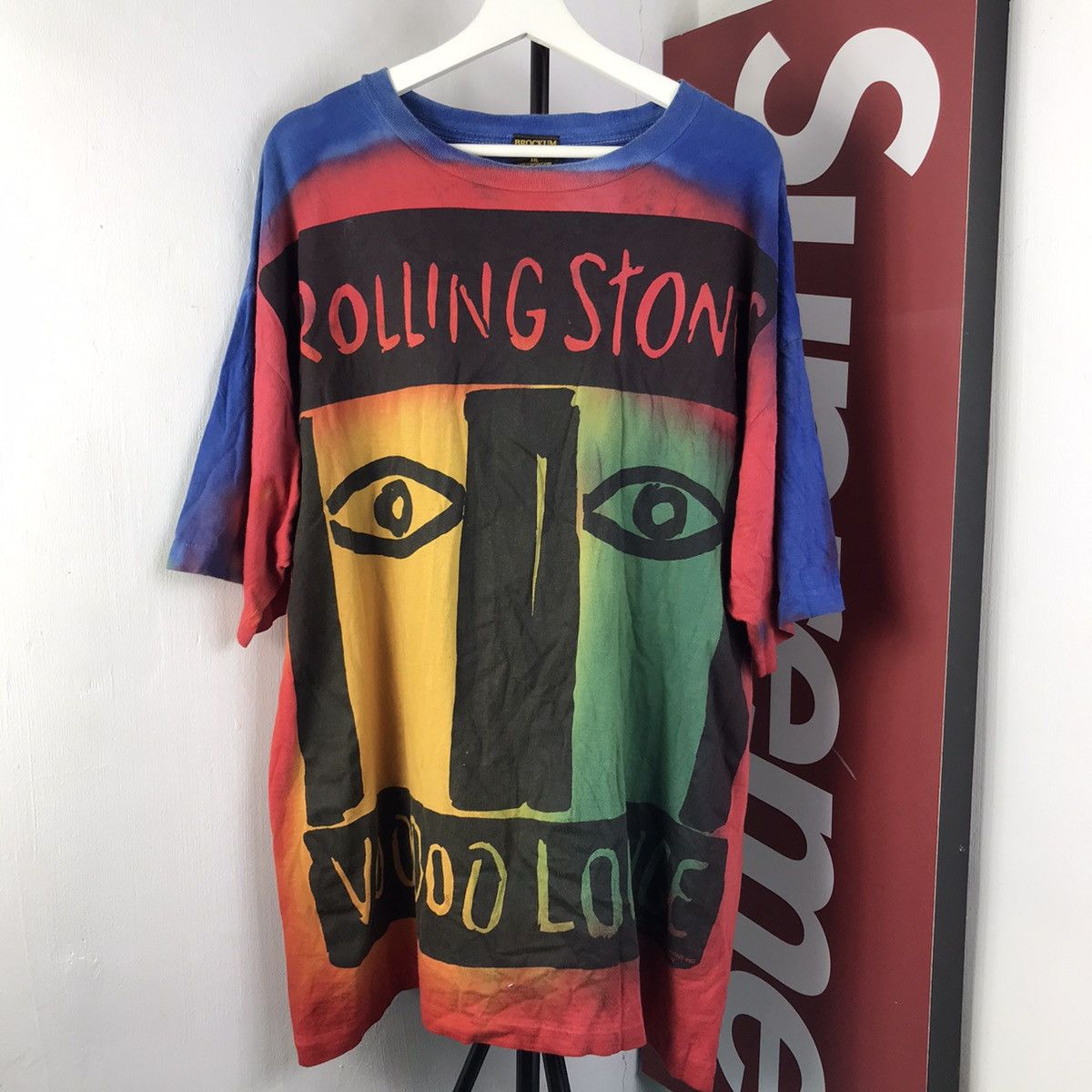 The Rolling Stones Vintage Brockum Rolling Stones Voodoo Lounge Tour Tee Shirt Size US XXL / EU 58 / 5 - 1 Thumbnail
