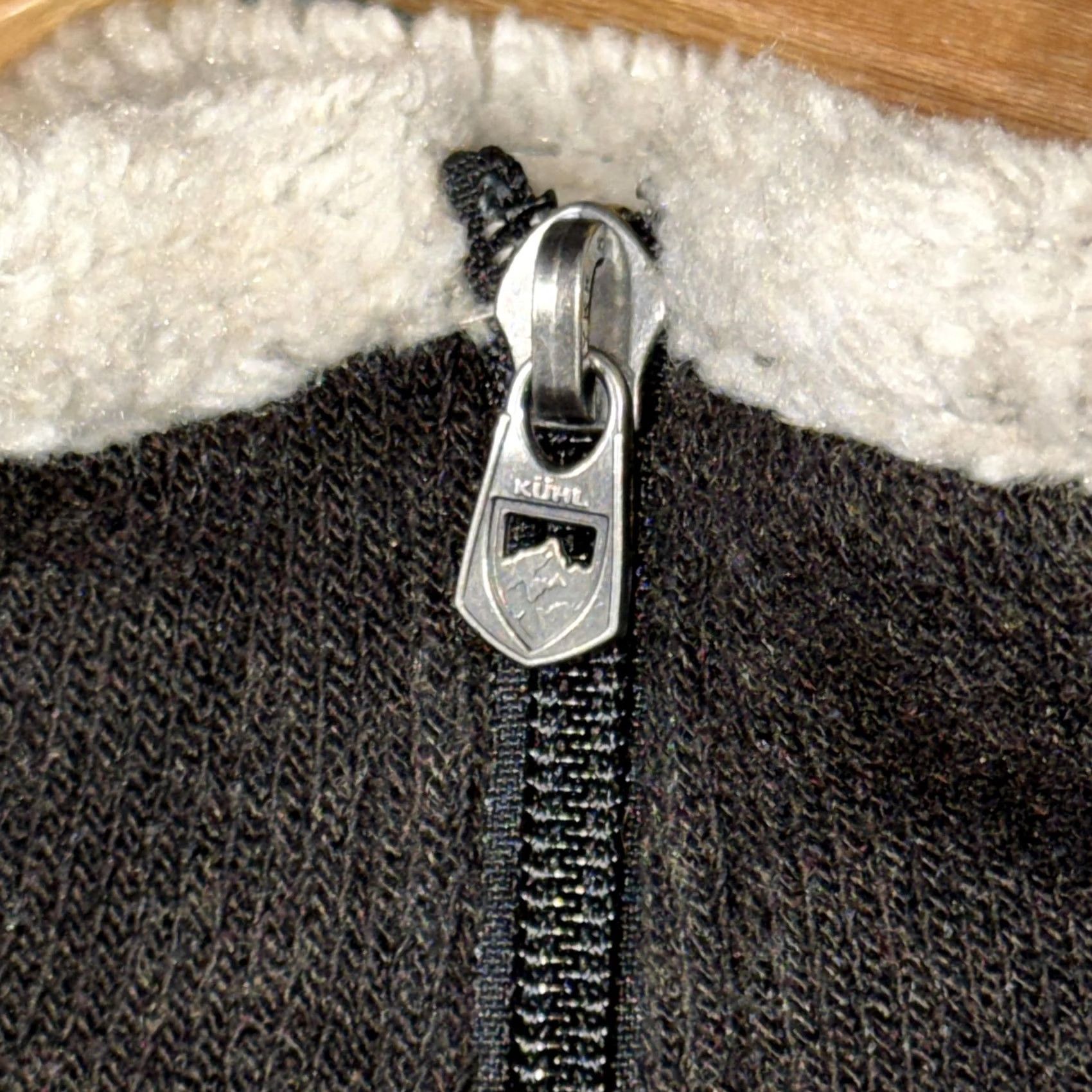 Vintage Kuhl Mens Large Gray Alfpaca Fleece Pullover 1/4 Zip Mock Neck Sweater Size US L / EU 52-54 / 3 - 5 Thumbnail